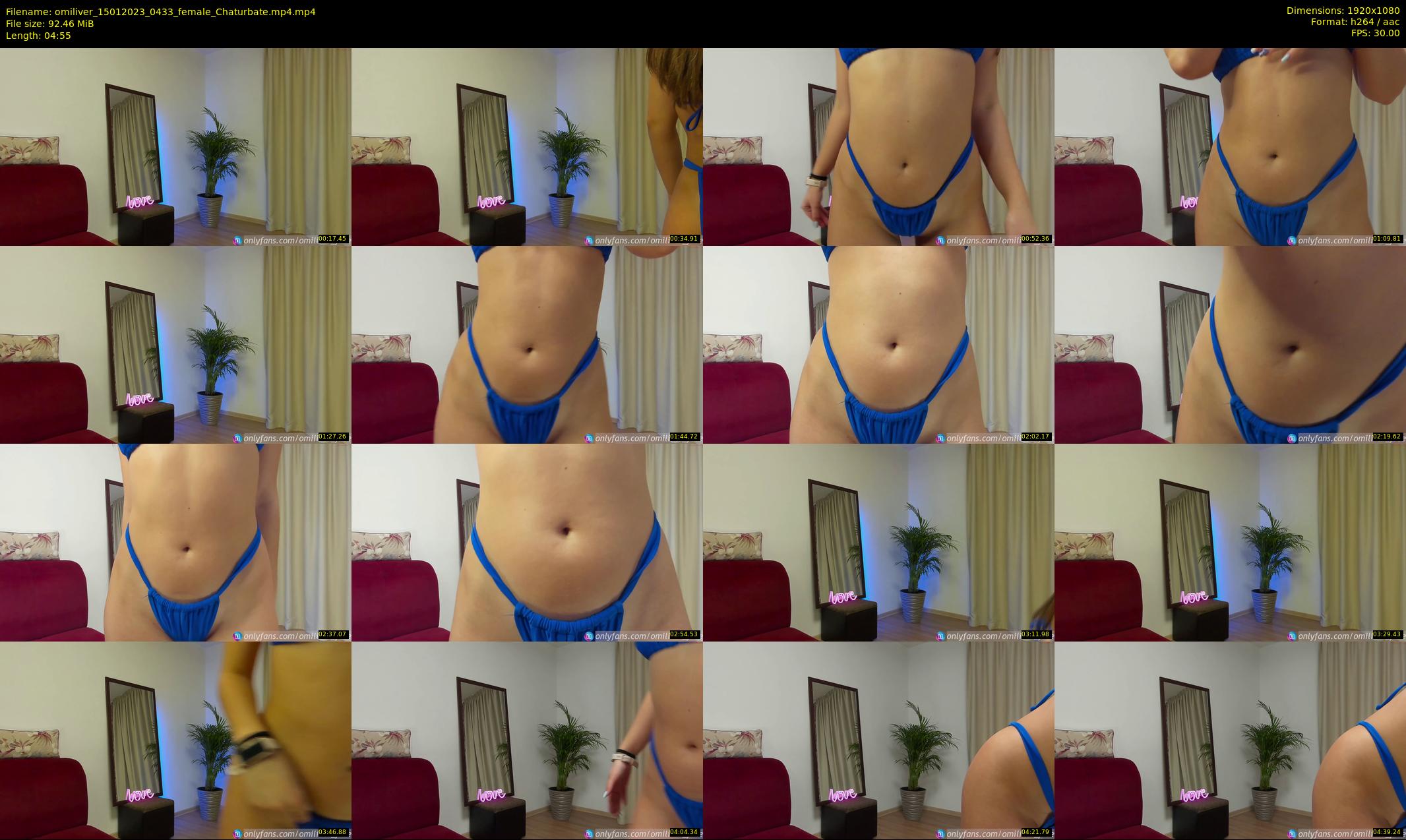 omiliver — 5 minute Chaturbate female cam show recording, 1080p, Jan 15, 2023