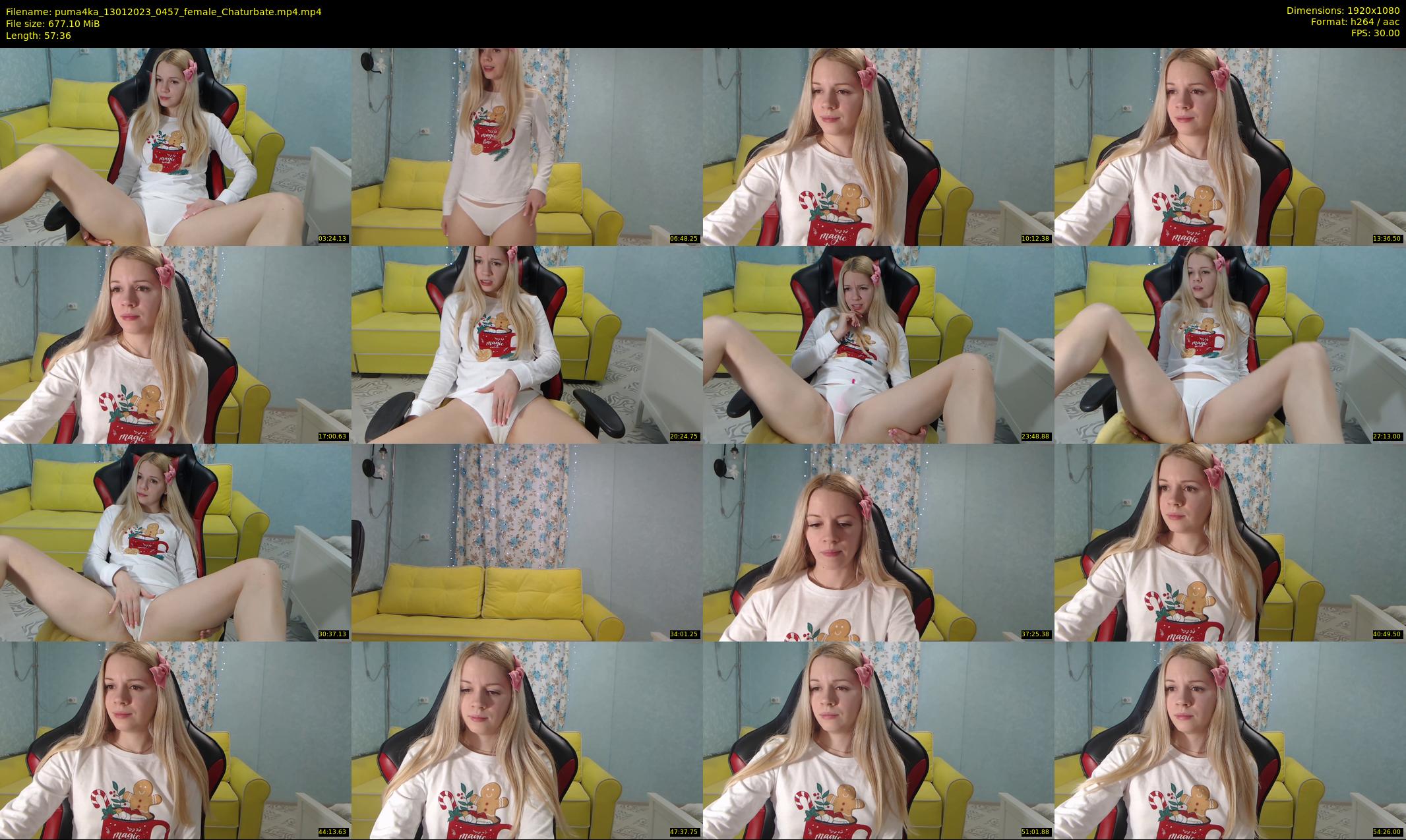 puma4ka — 58 minute Chaturbate female cam show recording, 1080p, Jan 13, 2023