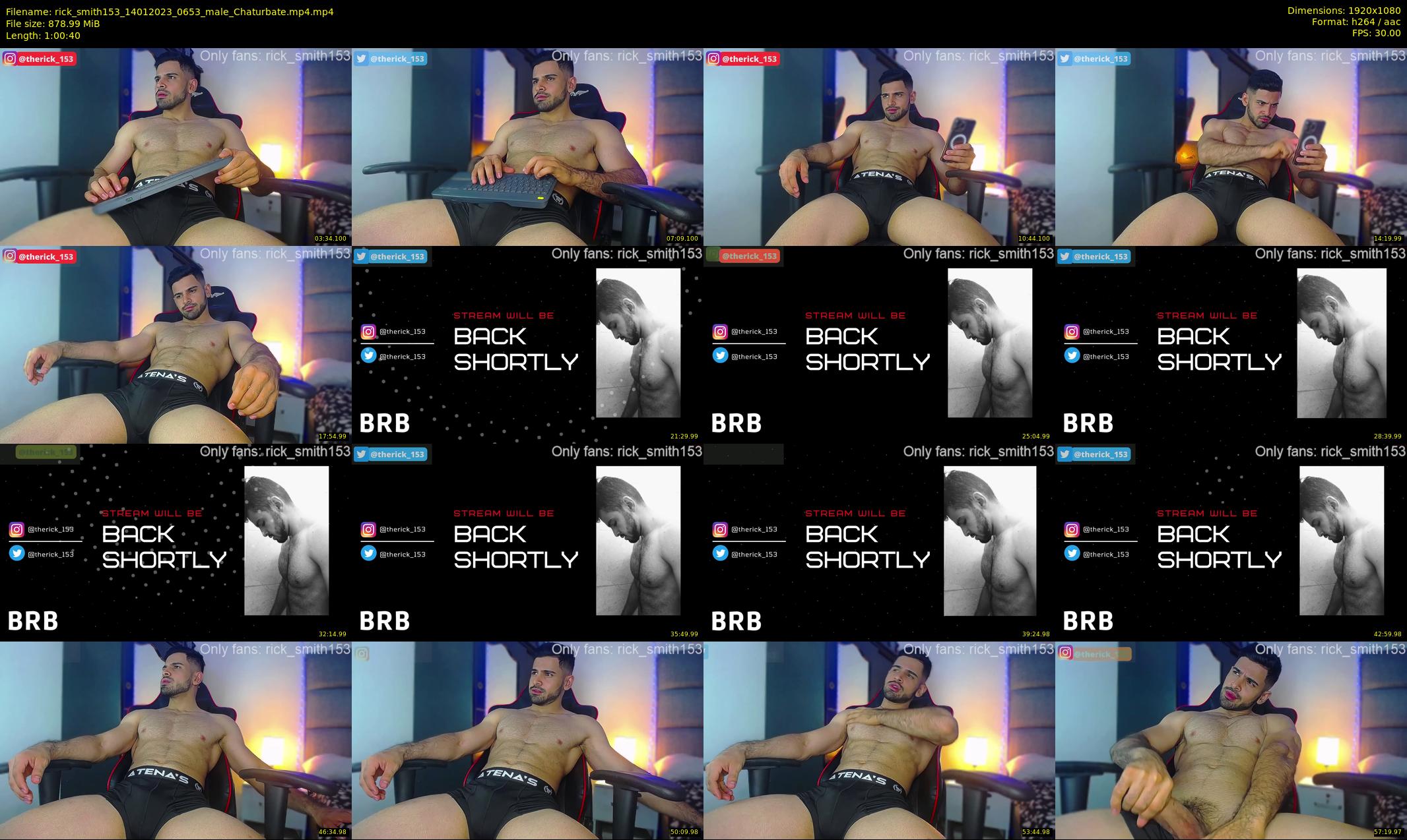 rick_smith153 — 61 minute Chaturbate male cam show recording, 1080p, Jan 14, 2023