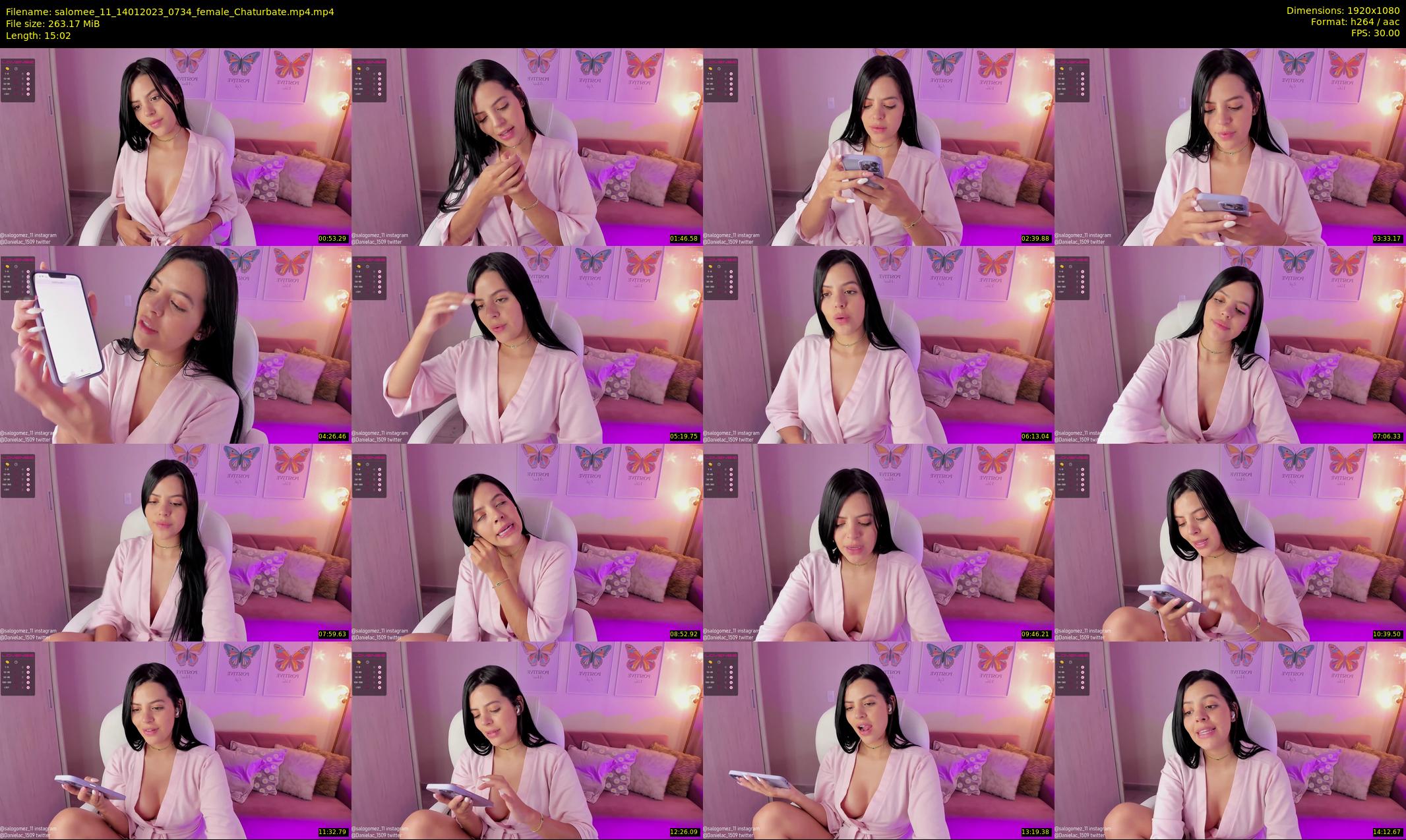 salomee_11 — 16 minute Chaturbate female cam show recording, 1080p, Jan 14, 2023