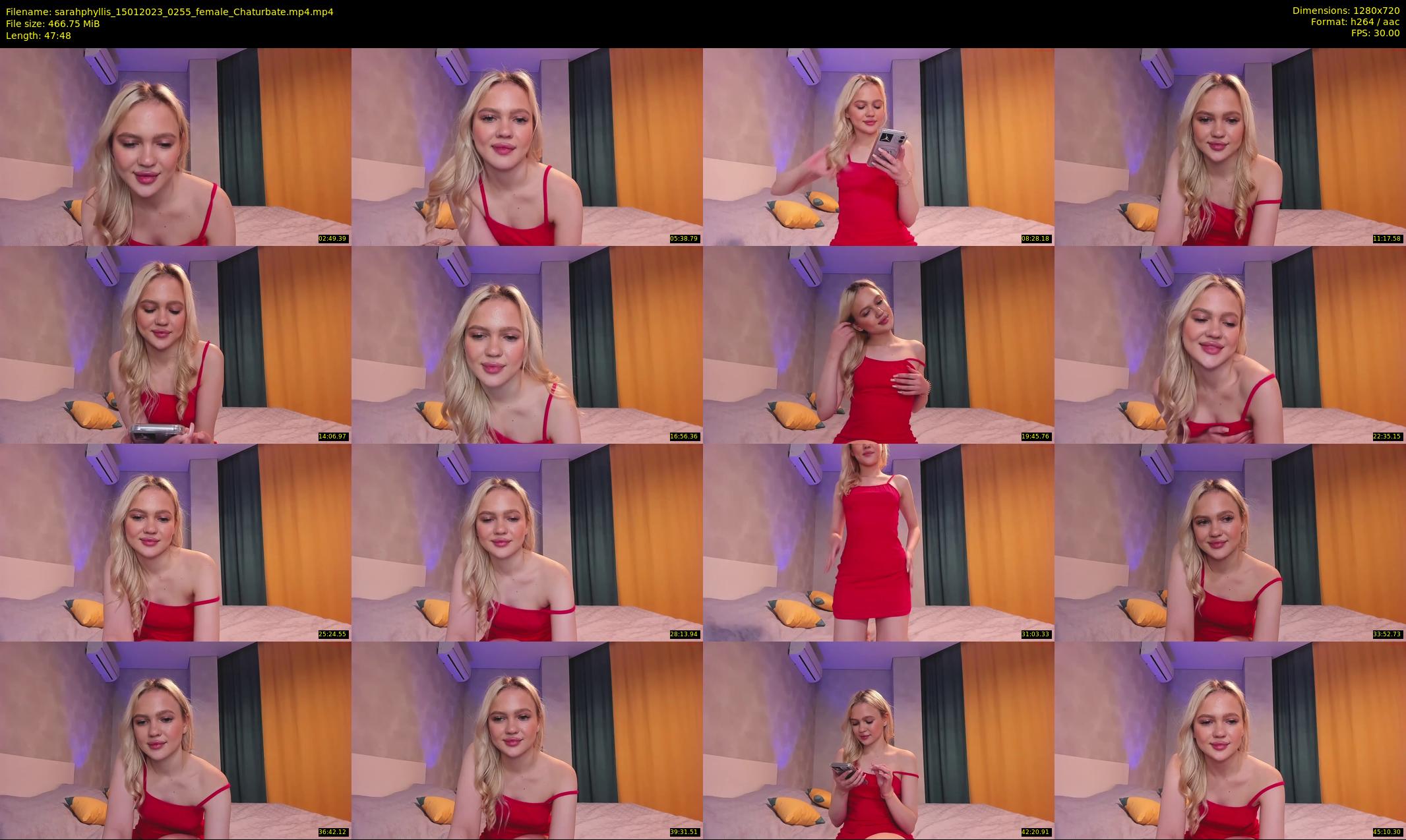 sarahphyllis — 48 minute Chaturbate female cam show recording, 720p, Jan 15, 2023