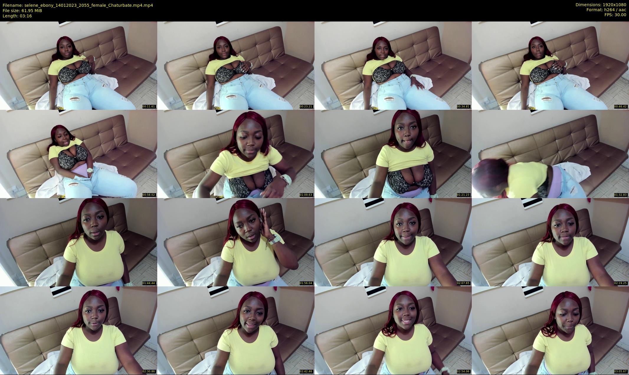 selene_ebony — 4 minute Chaturbate female cam show recording, 1080p, Jan 14, 2023