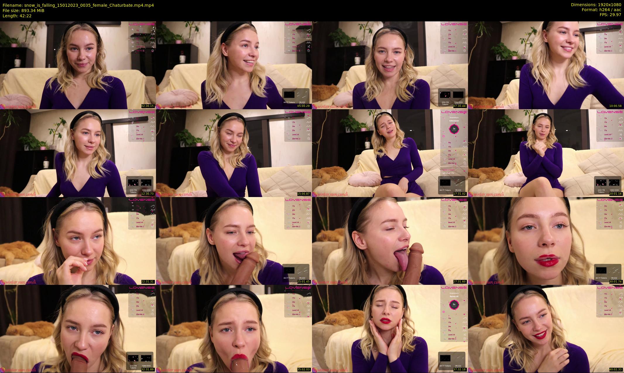 snow_is_falling — 43 minute Chaturbate female cam show recording, 1080p, Jan 15, 2023