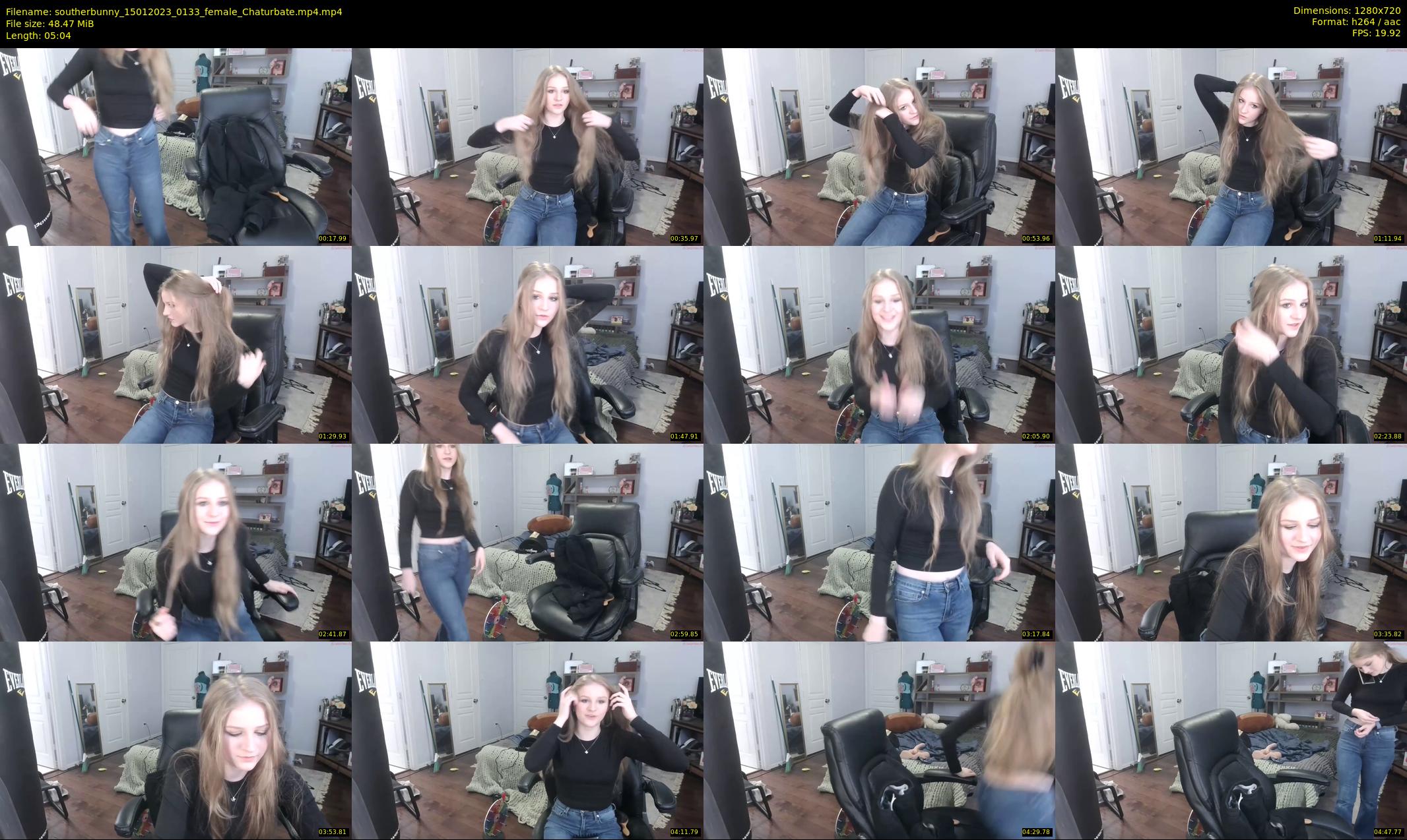 southerbunny — 6 minute Chaturbate female cam show recording, 720p, Jan 15, 2023
