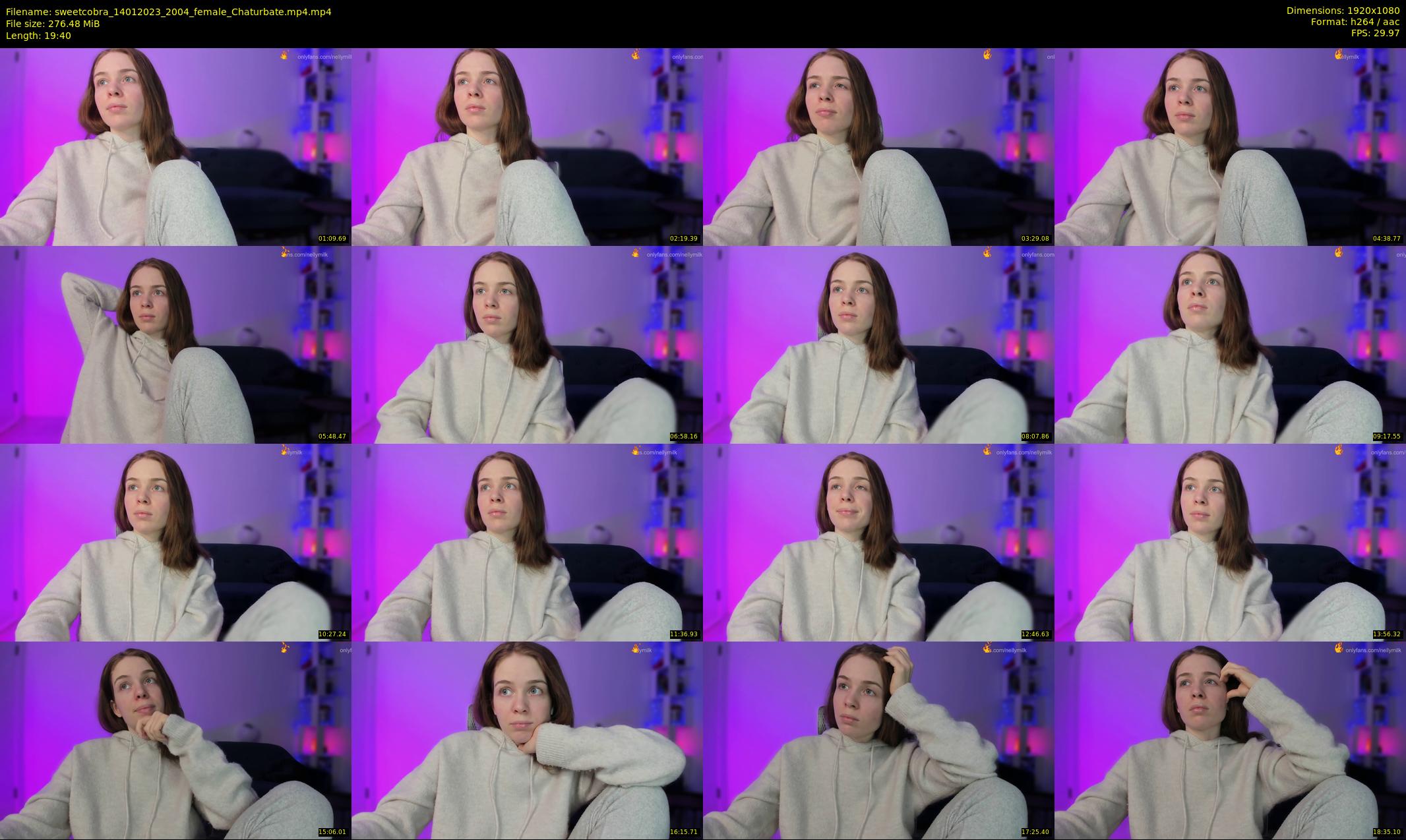 sweetcobra — 20 minute Chaturbate female cam show recording, 1080p, Jan 14, 2023