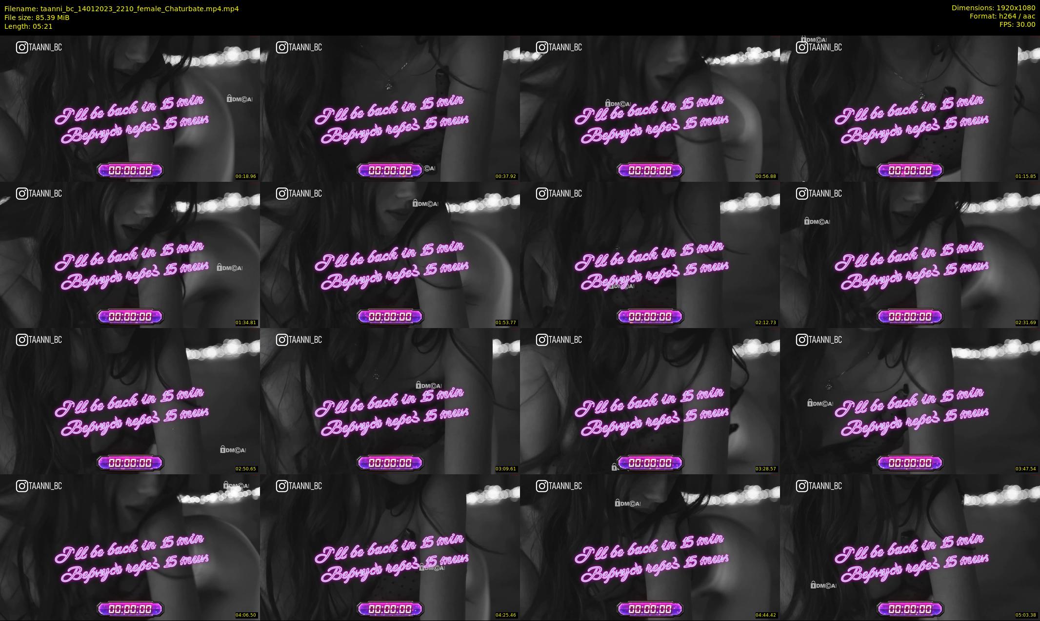 taanni_bc — 6 minute Chaturbate female cam show recording, 1080p, Jan 14, 2023