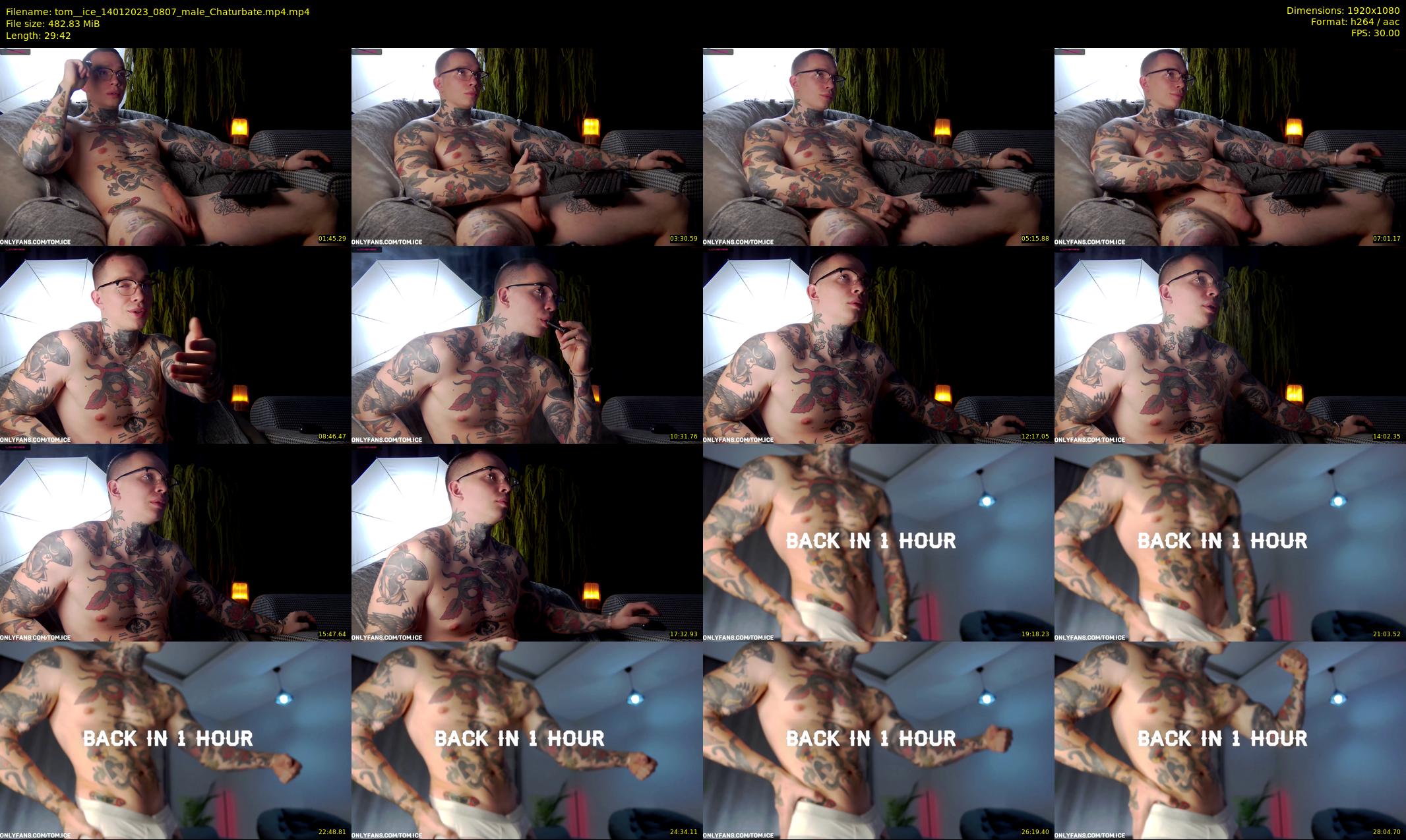 tom__ice — 30 minute Chaturbate male cam show recording, 1080p, Jan 14, 2023