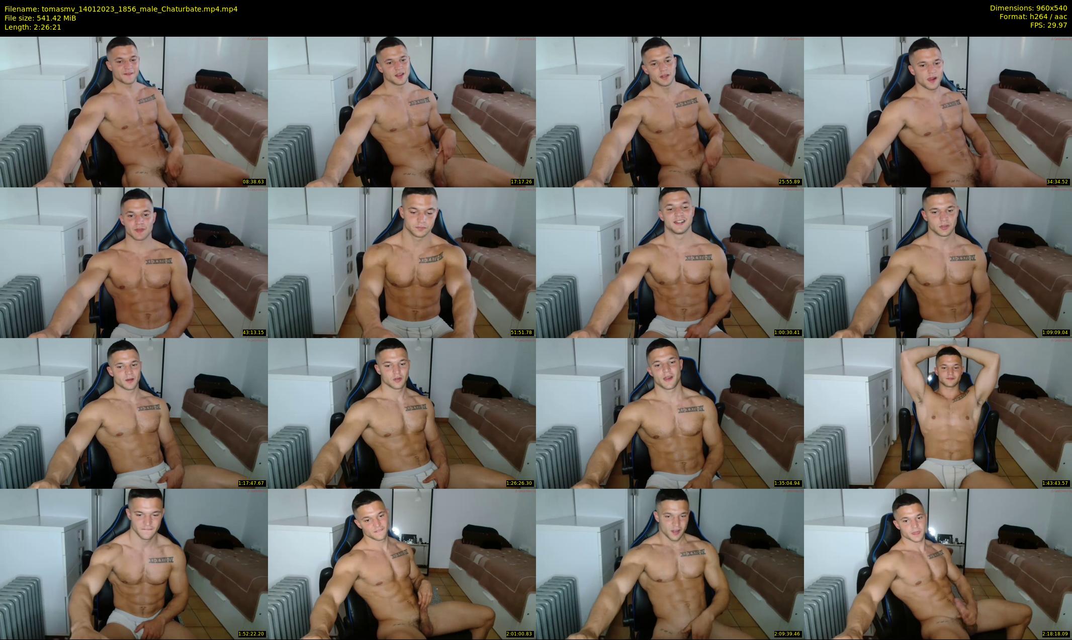 tomasmv — 147 minute Chaturbate male cam show recording, 480p, Jan 14, 2023