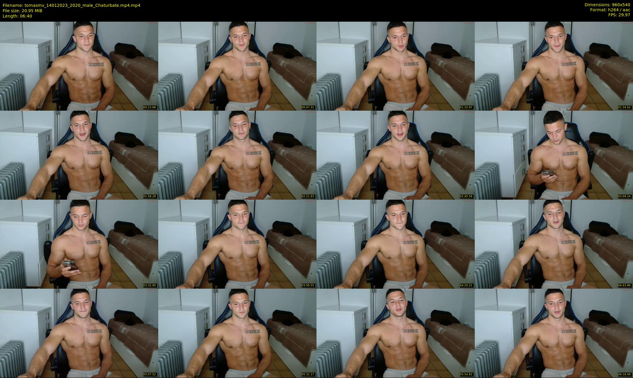 tomasmv — 7 minute Chaturbate male cam show recording, 480p, Jan 14, 2023