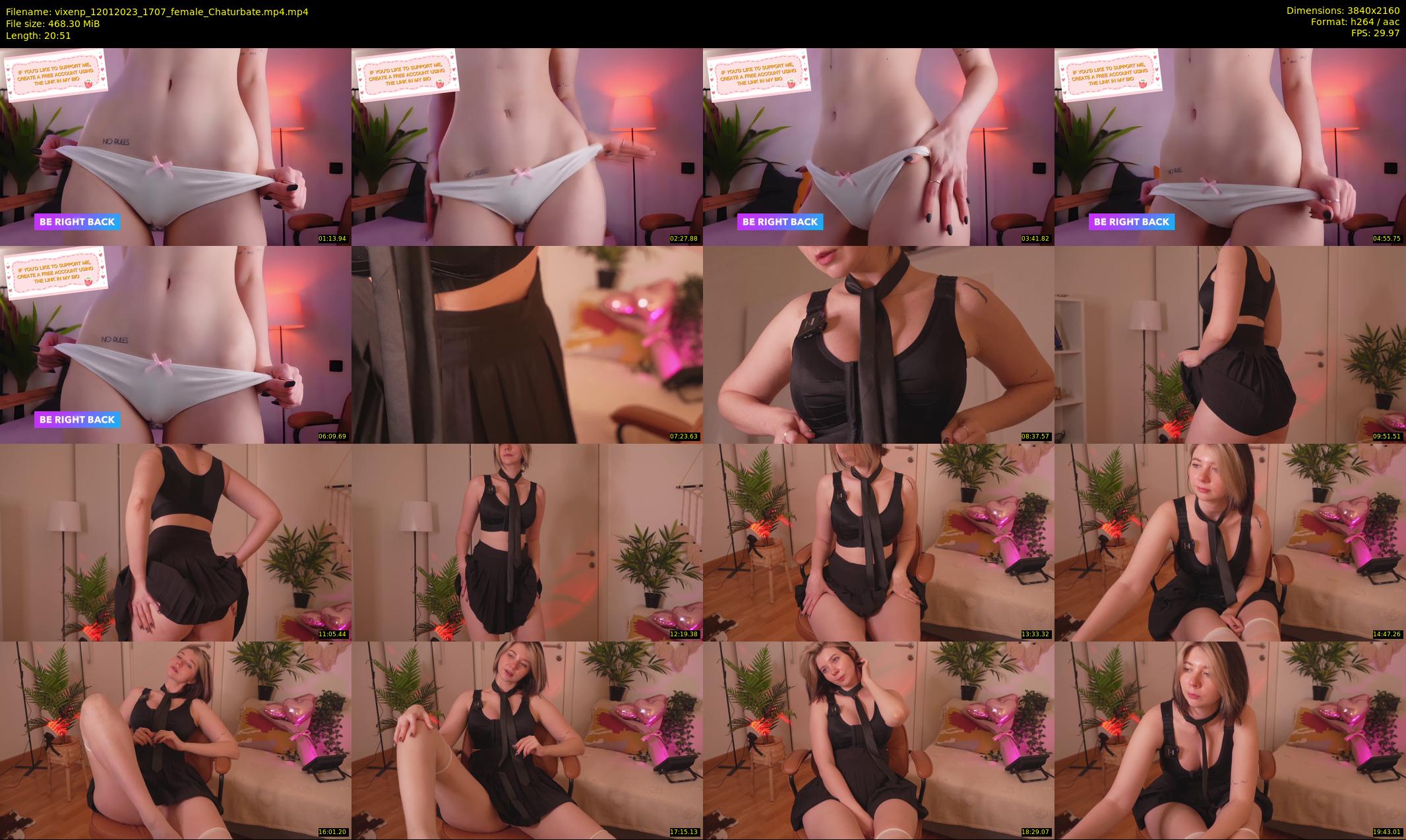 vixenp — 21 minute Chaturbate female cam show recording, 4K, Jan 12, 2023