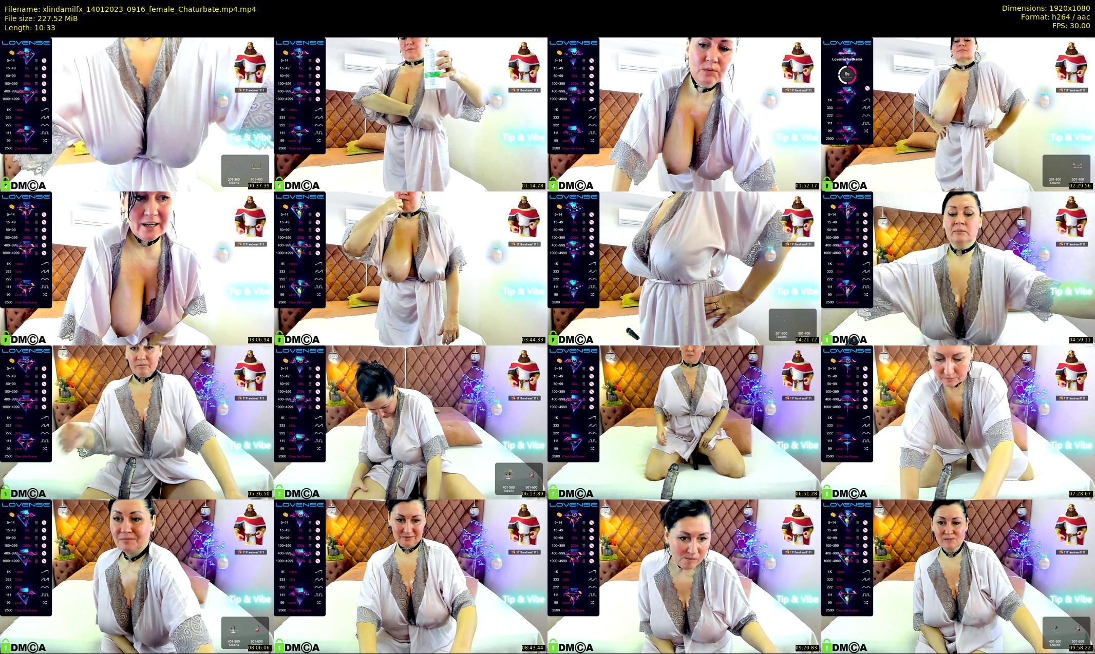 xlindamilfx — 11 minute Chaturbate female cam show recording, 1080p, Jan 14, 2023