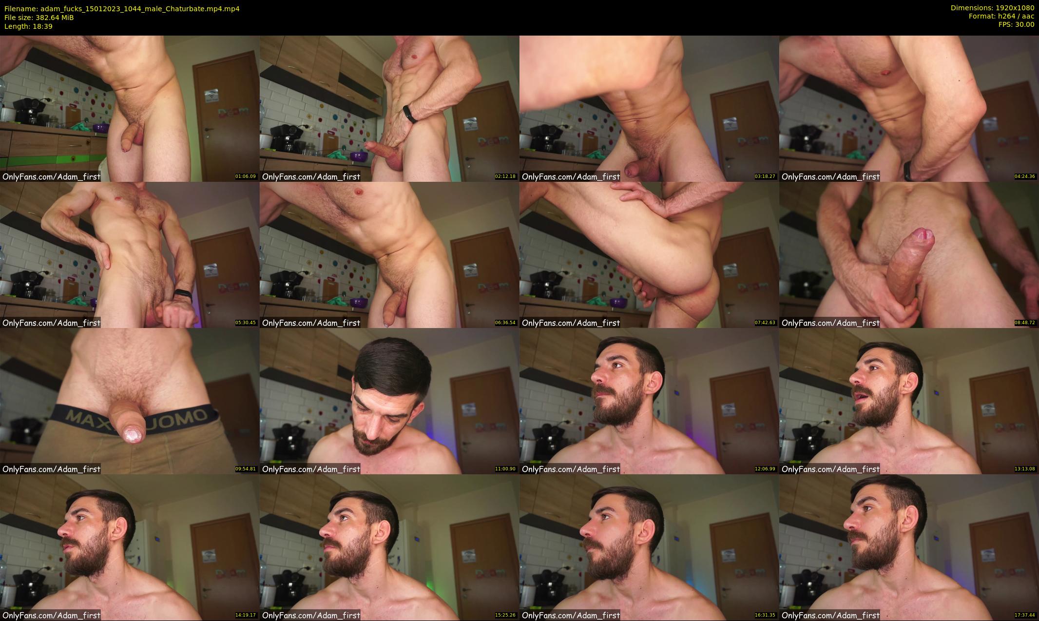 adam_fucks — 19 minute Chaturbate male cam show recording, 1080p, Jan 15, 2023
