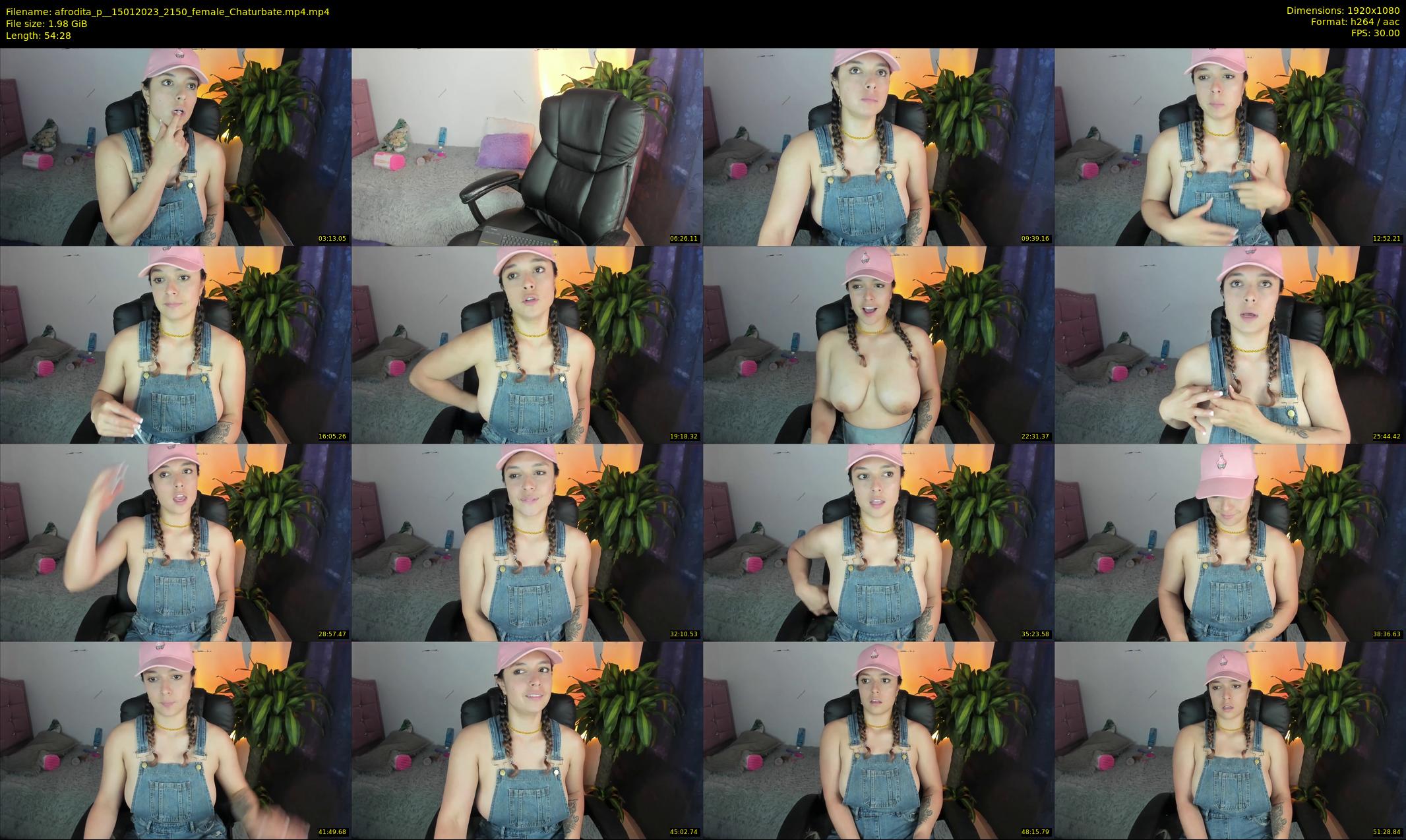afrodita_p_ — 55 minute Chaturbate female cam show recording, 1080p, Jan 15, 2023