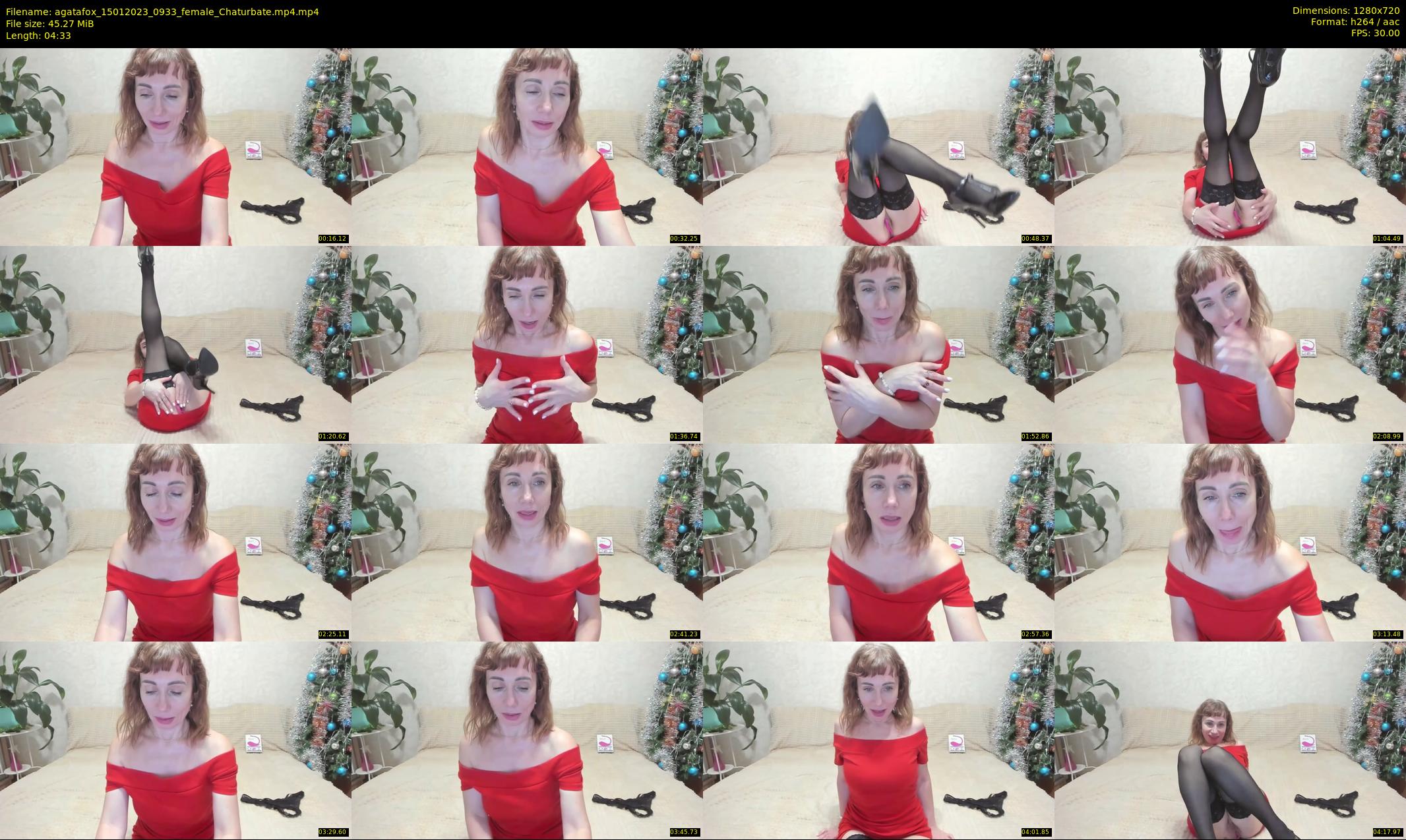 agatafox — 5 minute Chaturbate female cam show recording, 720p, Jan 15, 2023
