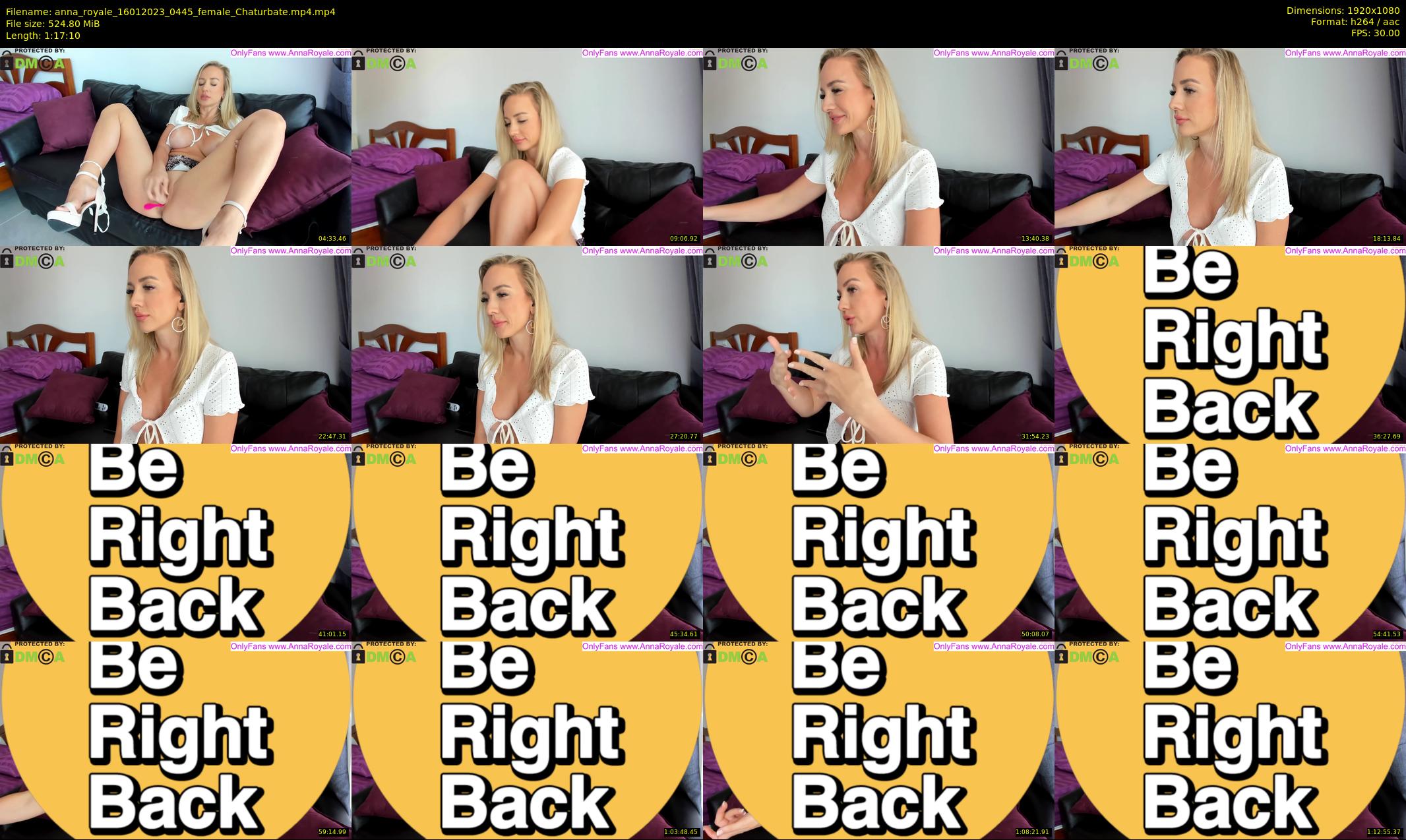 anna_royale — 78 minute Chaturbate female cam show recording, 1080p, Jan 16, 2023