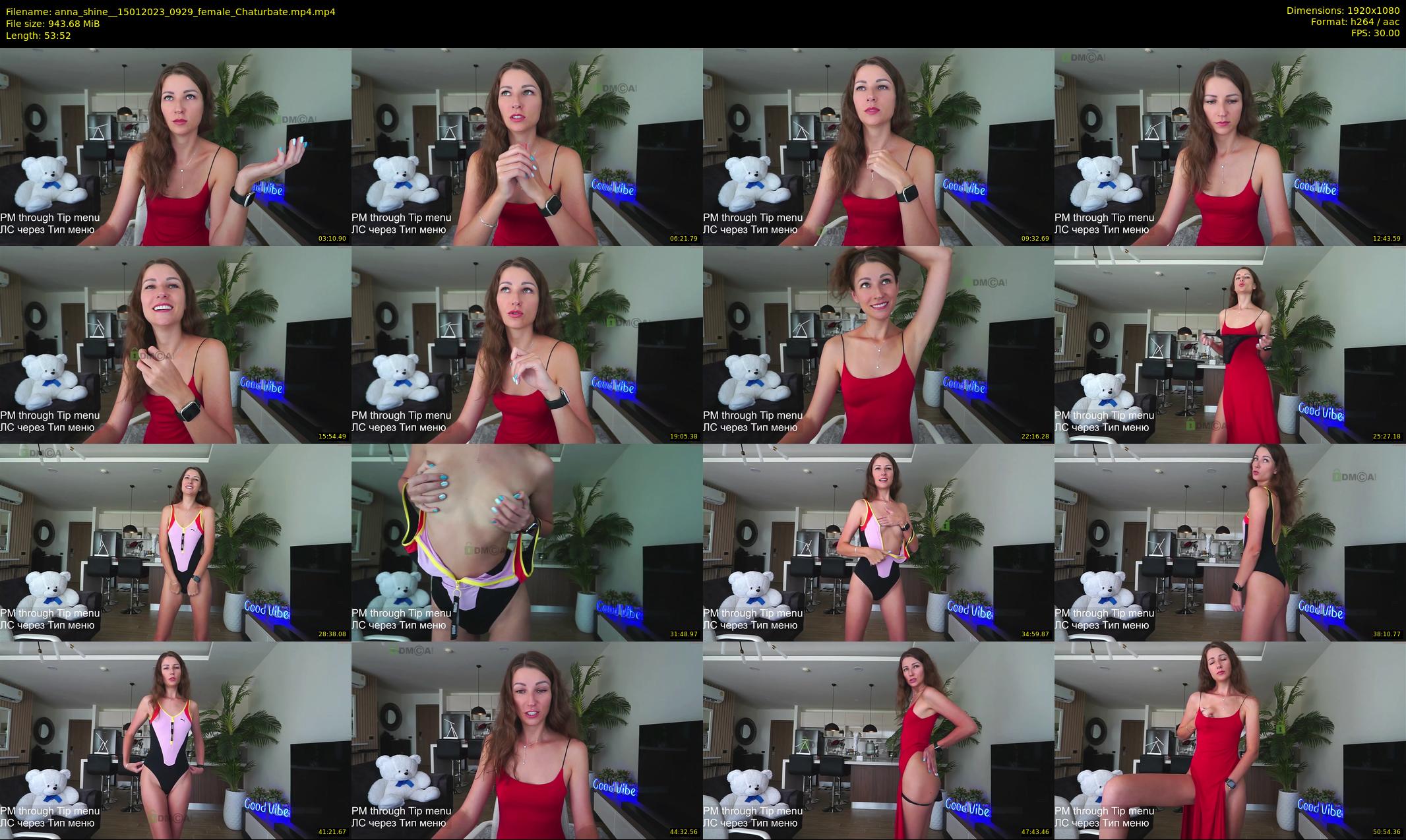 anna_shine_ — 54 minute Chaturbate female cam show recording, 1080p, Jan 15, 2023