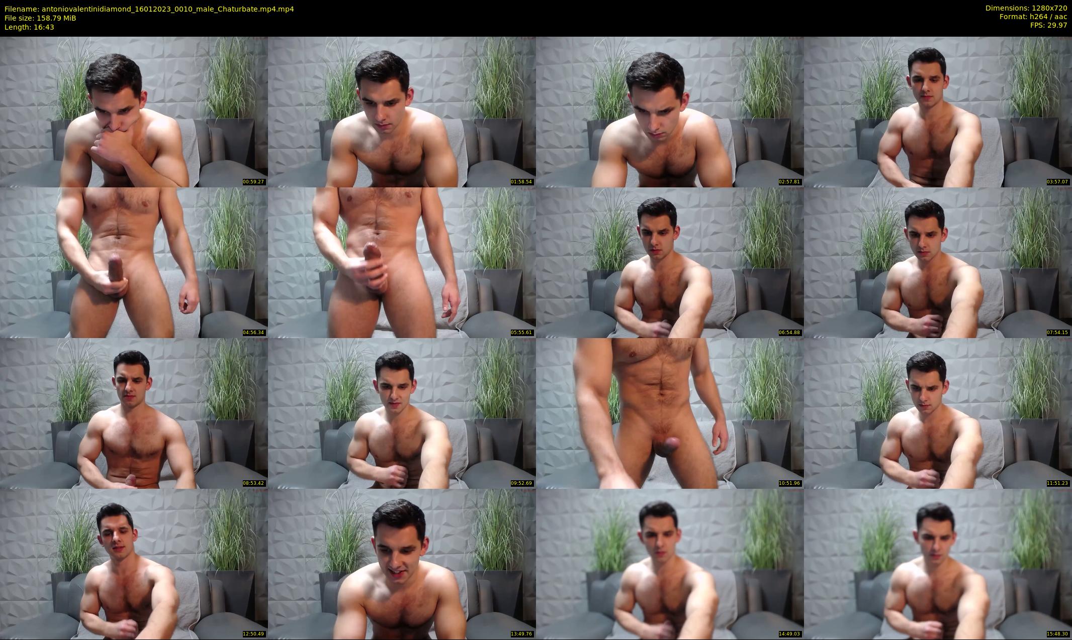 antoniovalentinidiamond — 17 minute Chaturbate male cam show recording, 720p, Jan 16, 2023