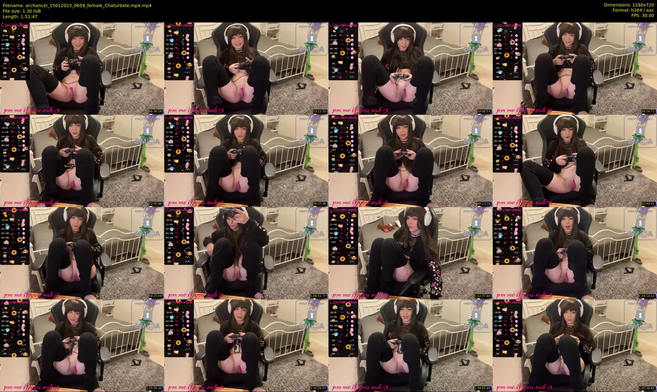 archancel — 112 minute Chaturbate female cam show recording, 720p, Jan 15, 2023