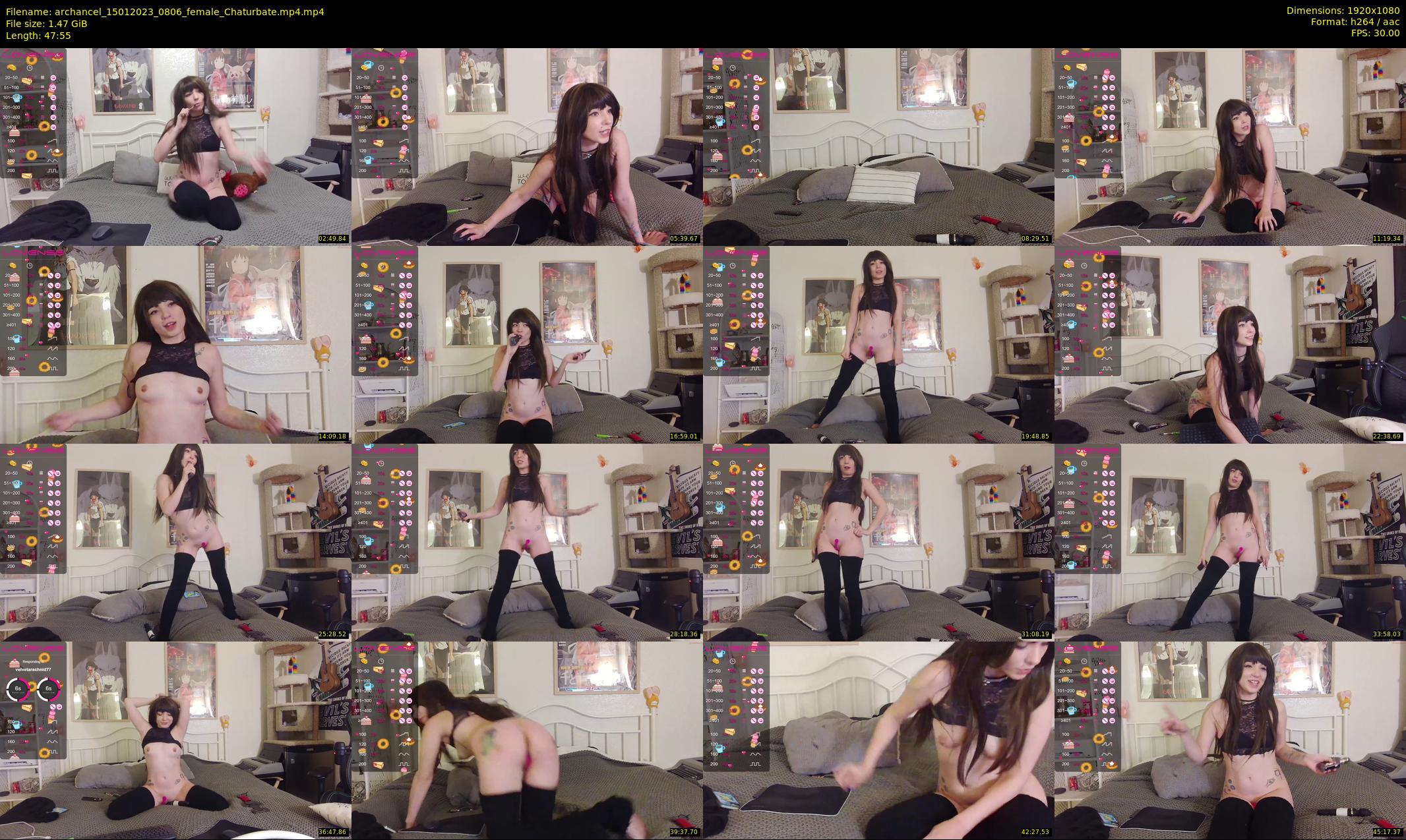 archancel — 48 minute Chaturbate female cam show recording, 1080p, Jan 15, 2023
