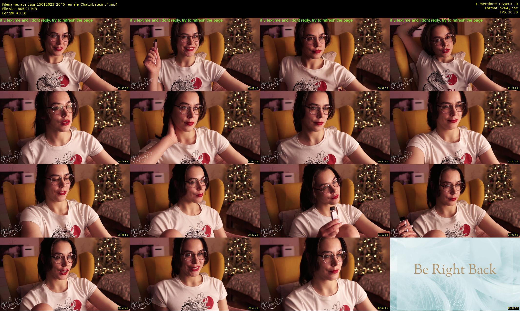 avelyssa — 49 minute Chaturbate female cam show recording, 1080p, Jan 15, 2023