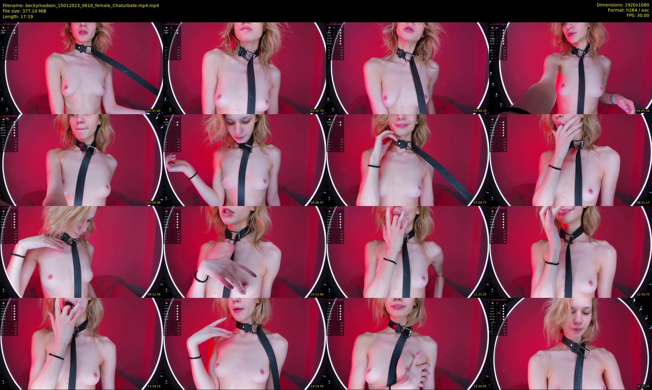 beckymadson — 18 minute Chaturbate female cam show recording, 1080p, Jan 15, 2023