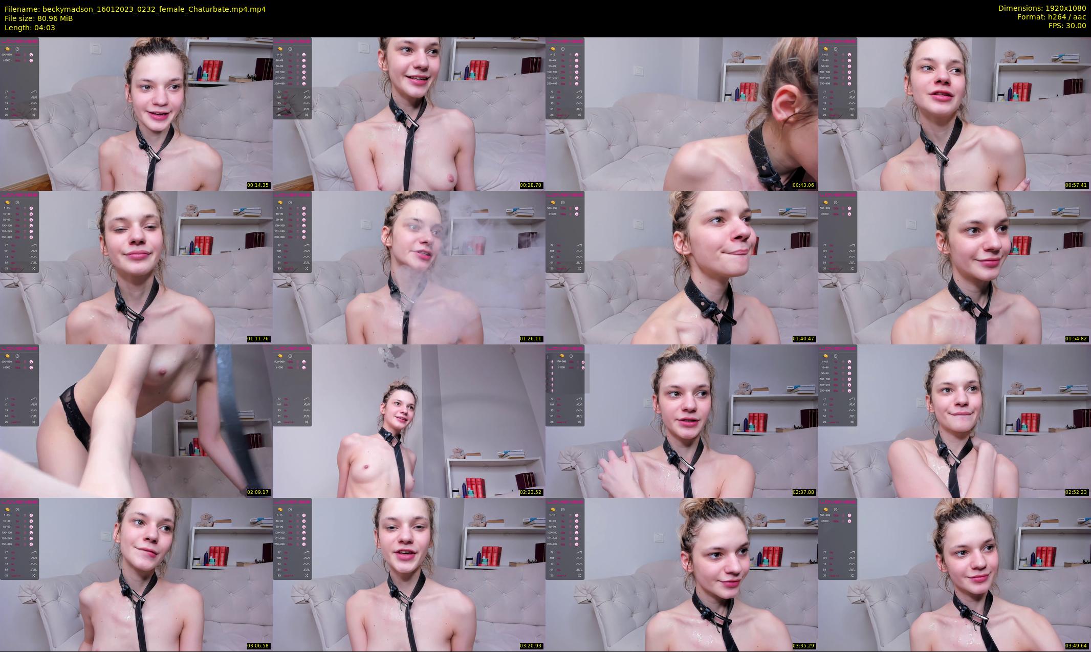 beckymadson — 5 minute Chaturbate female cam show recording, 1080p, Jan 16, 2023