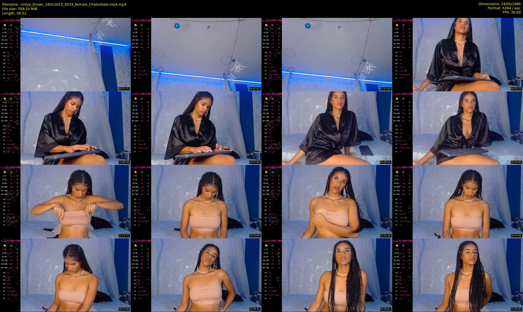 cintya_brown — 40 minute Chaturbate female cam show recording, 1080p, Jan 16, 2023