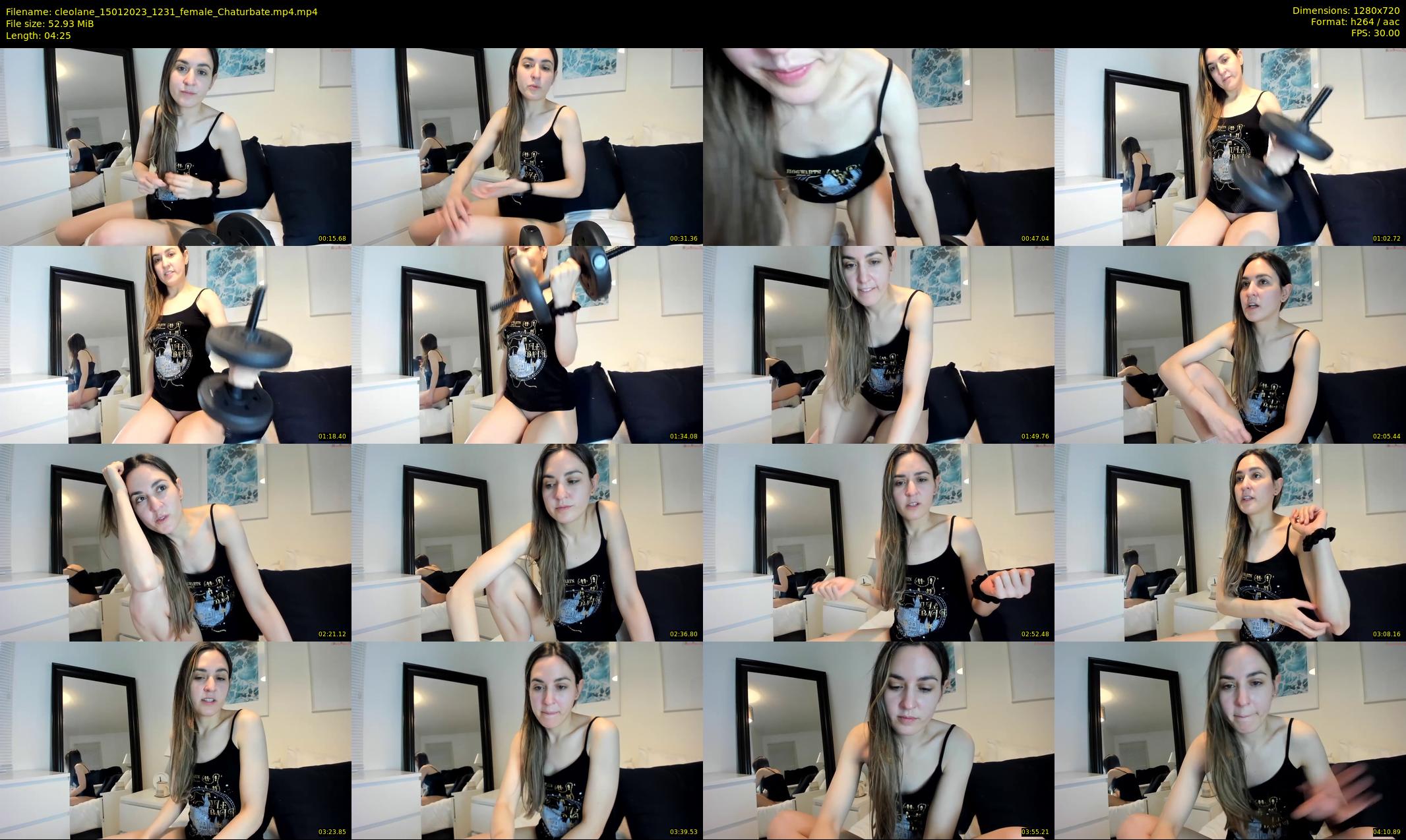 cleolane — 5 minute Chaturbate female cam show recording, 720p, Jan 15, 2023