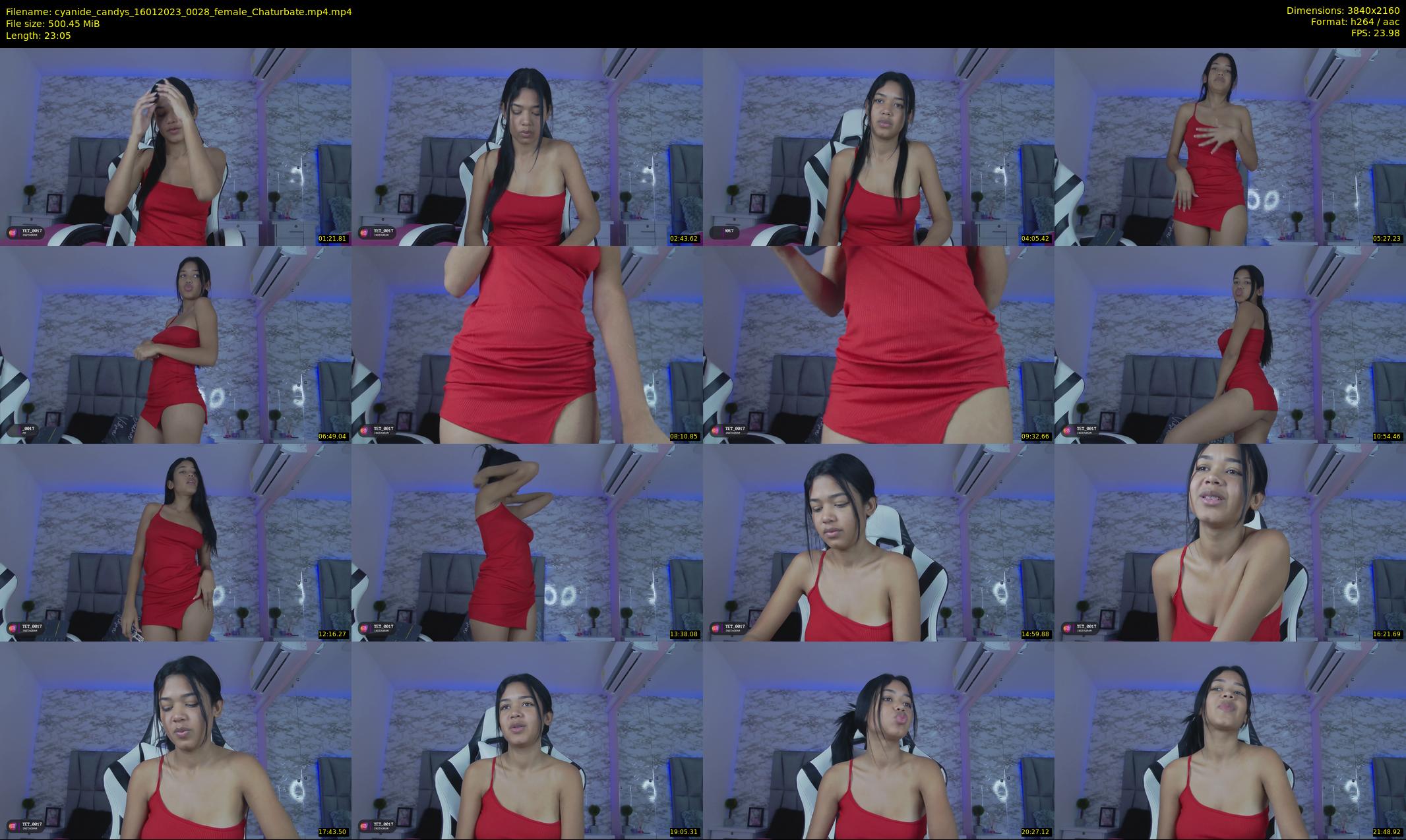 cyanide_candys — 24 minute Chaturbate female cam show recording, 4K, Jan 16, 2023