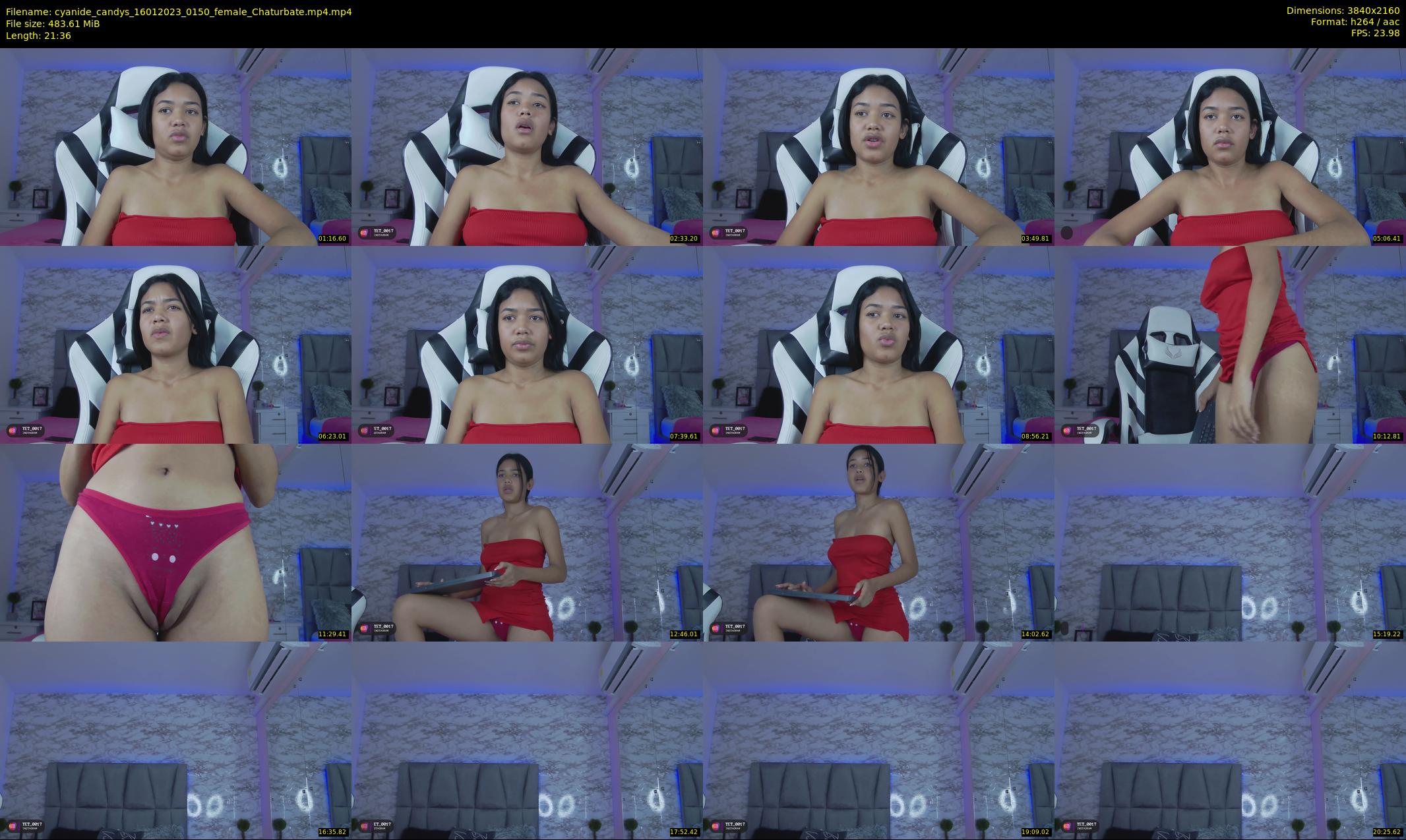 cyanide_candys — 22 minute Chaturbate female cam show recording, 4K, Jan 16, 2023