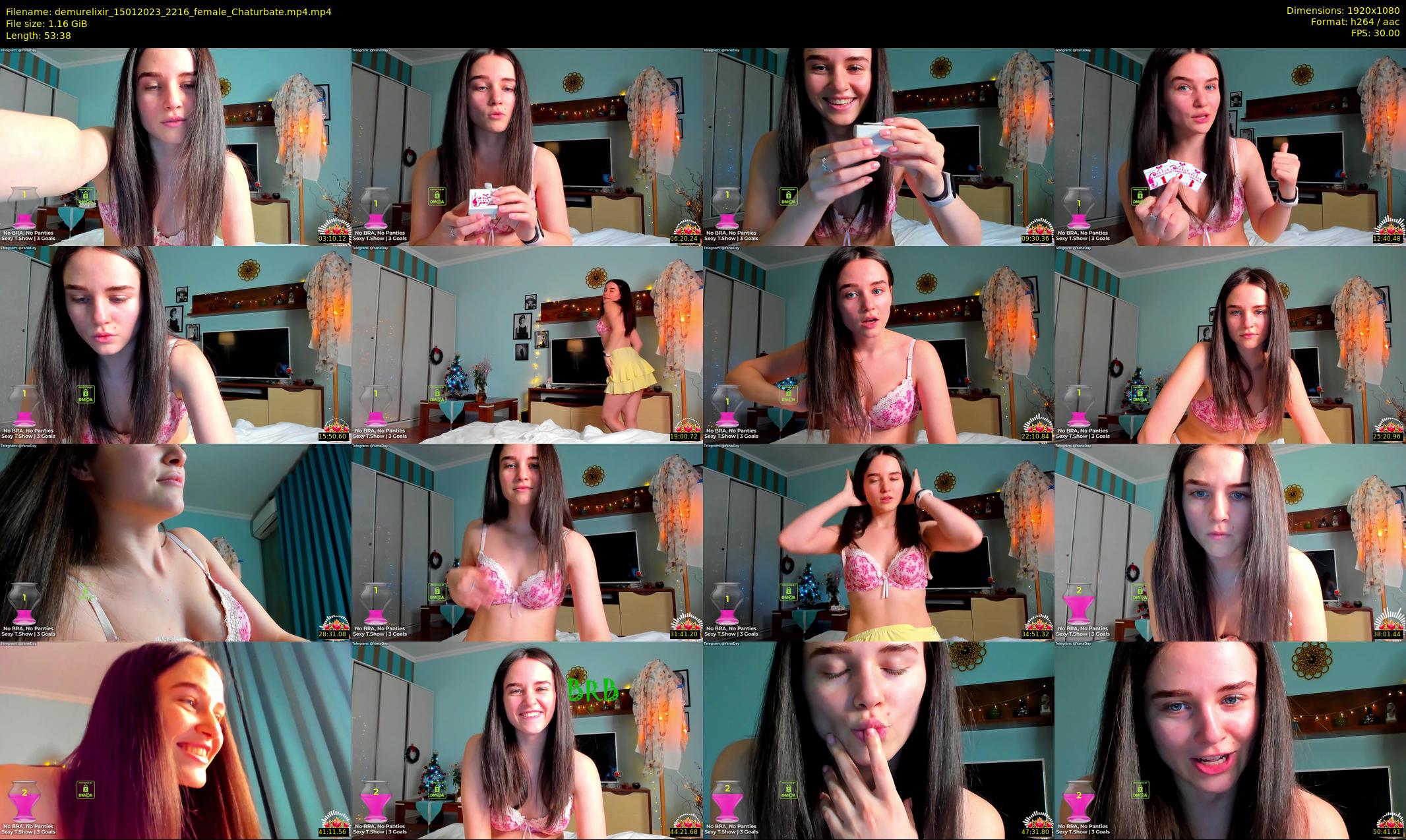 demurelixir — 54 minute Chaturbate female cam show recording, 1080p, Jan 15, 2023