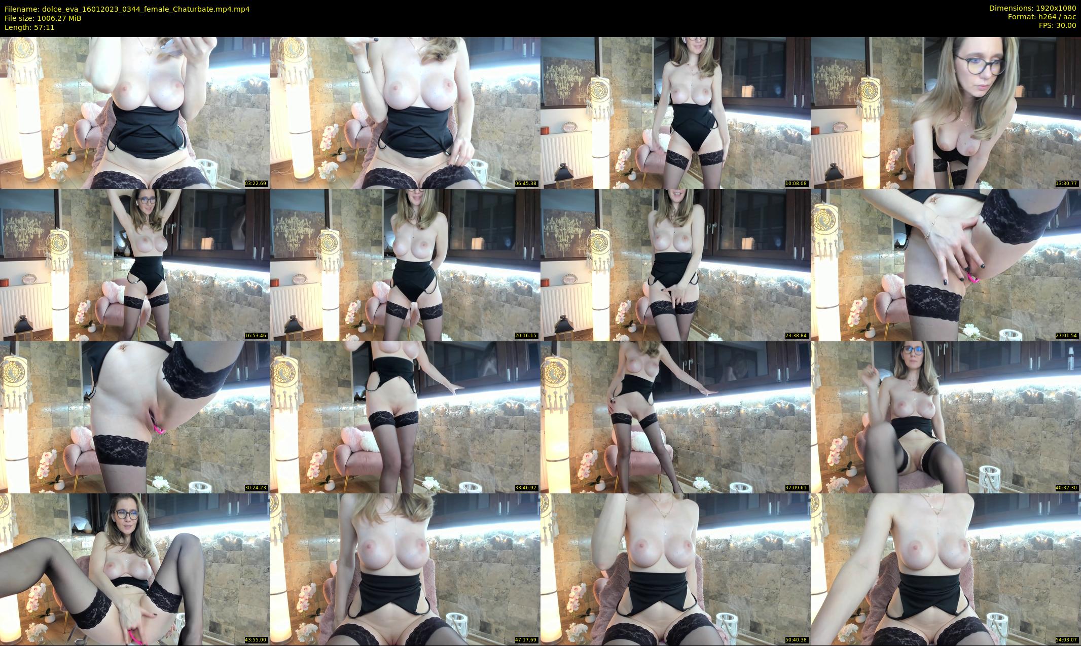dolce_eva — 58 minute Chaturbate female cam show recording, 1080p, Jan 16, 2023
