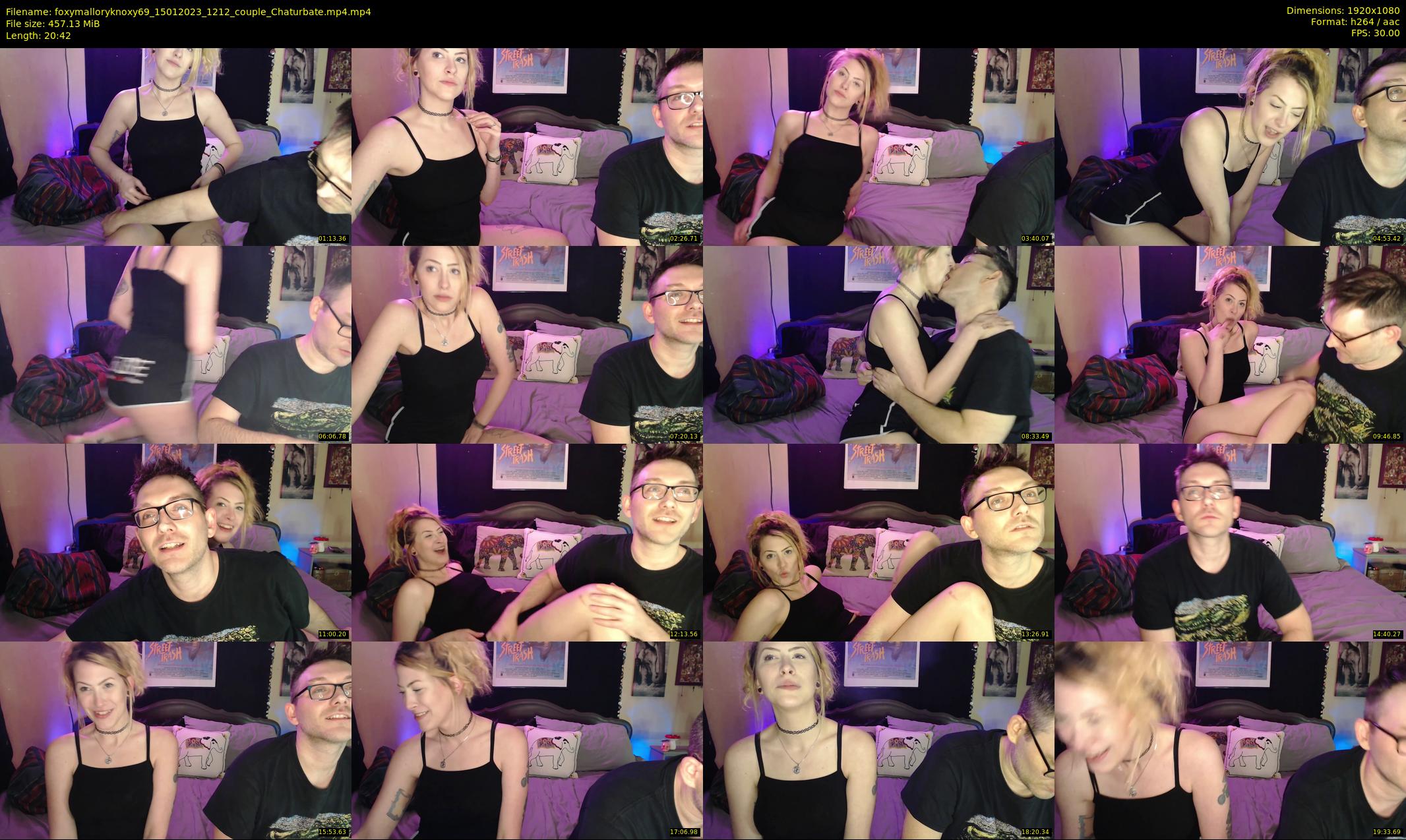foxymalloryknoxy69 — 21 minute Chaturbate couple cam show recording, 1080p, Jan 15, 2023