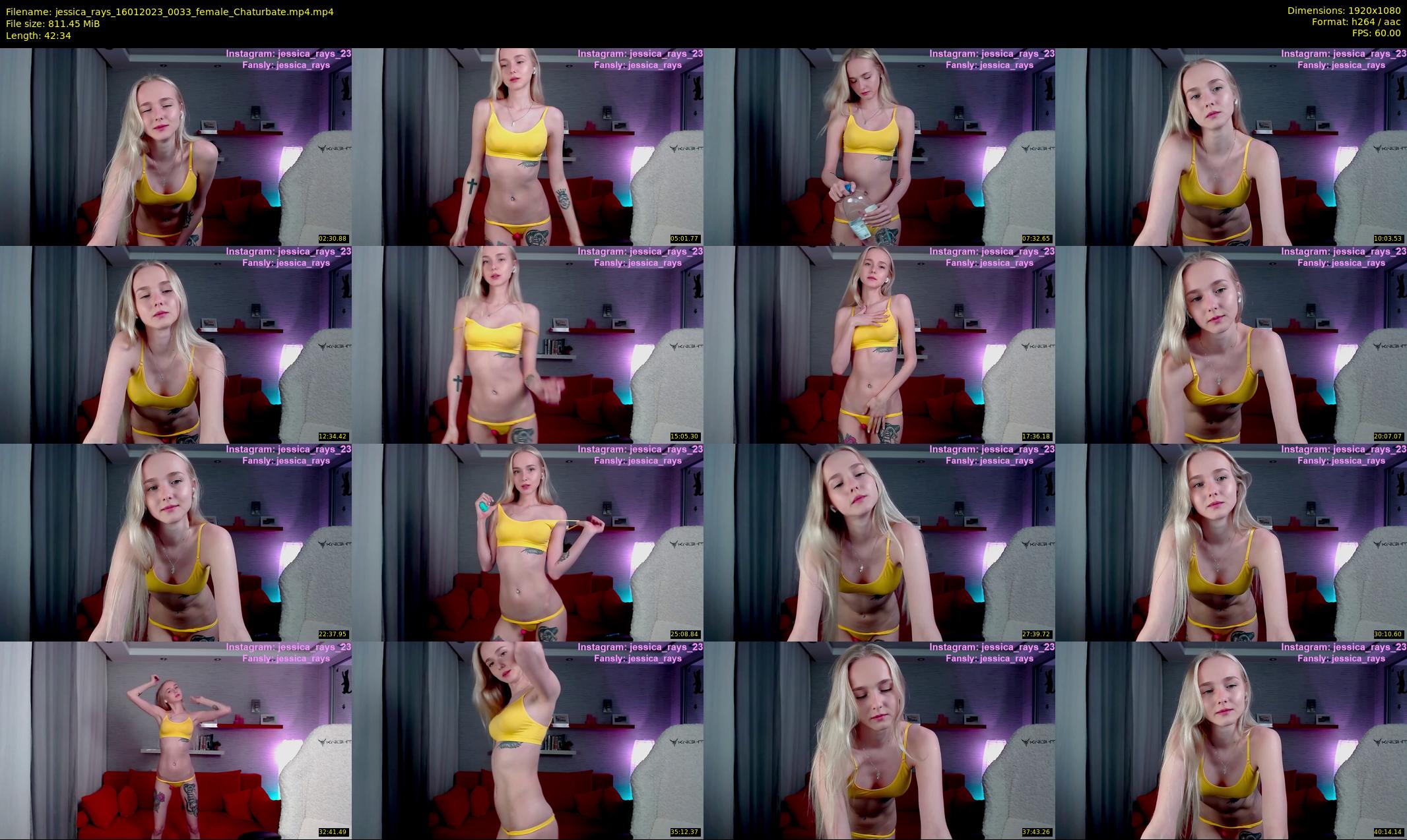 jessica_rays — 43 minute Chaturbate couple cam show recording, 1080p, Jan 16, 2023