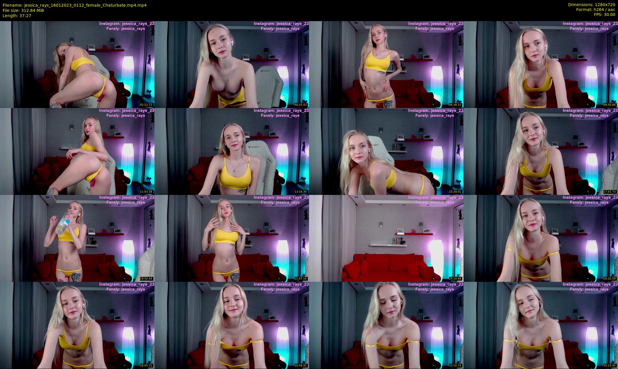 jessica_rays — 38 minute Chaturbate couple cam show recording, 720p, Jan 16, 2023