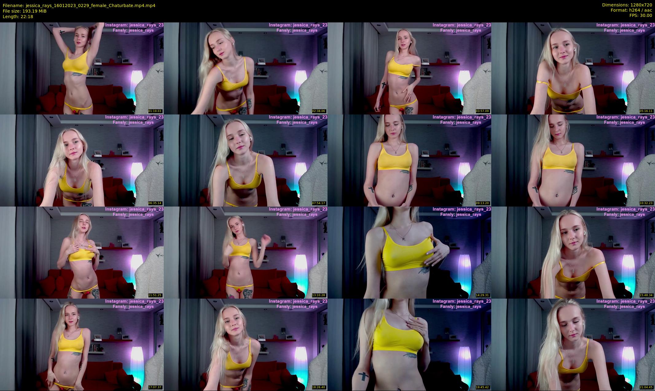 jessica_rays — 23 minute Chaturbate couple cam show recording, 720p, Jan 16, 2023