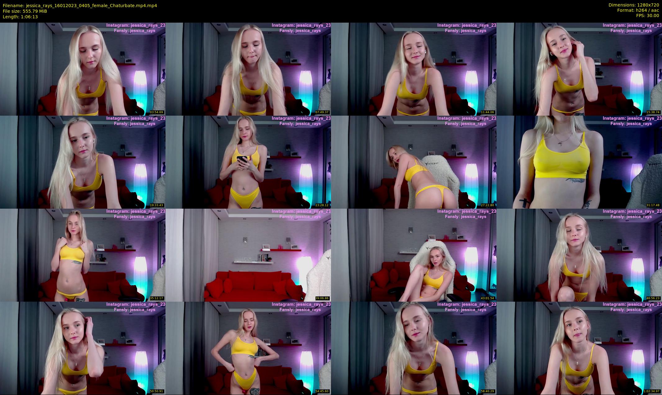 jessica_rays — 67 minute Chaturbate couple cam show recording, 720p, Jan 16, 2023