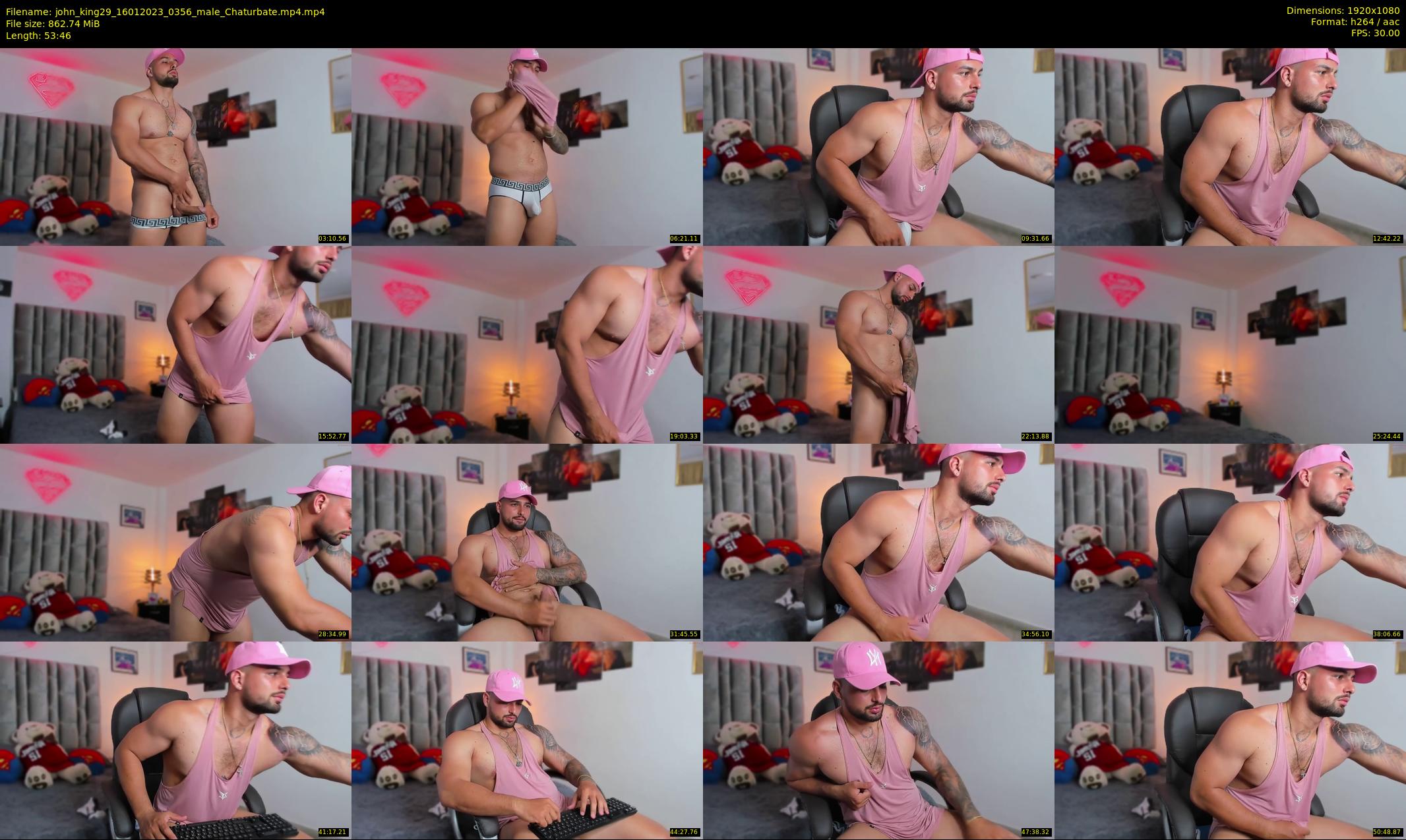 john_king29 — 54 minute Chaturbate male cam show recording, 1080p, Jan 16, 2023