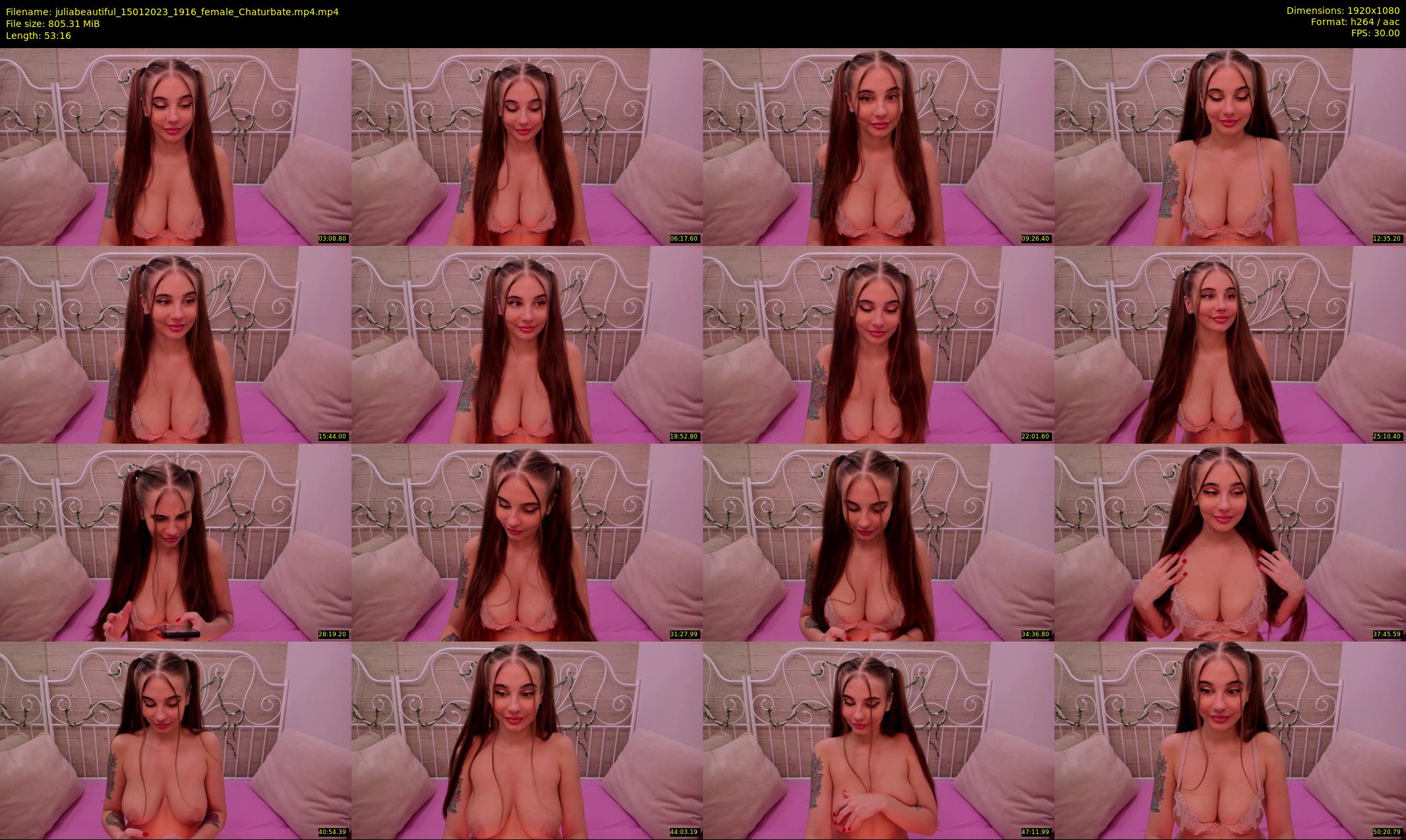 juliabeautiful — 54 minute Chaturbate female cam show recording, 1080p, Jan 15, 2023