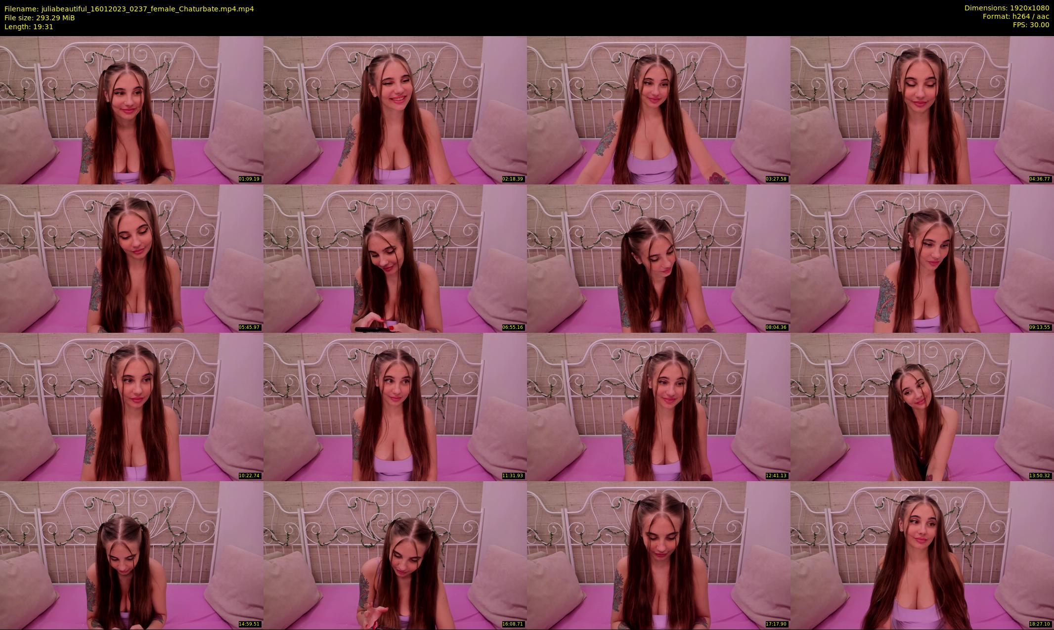 juliabeautiful — 20 minute Chaturbate female cam show recording, 1080p, Jan 16, 2023