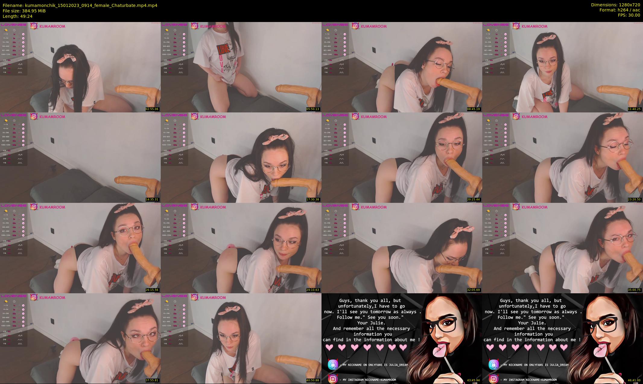kumamonchik — 50 minute Chaturbate couple cam show recording, 720p, Jan 15, 2023