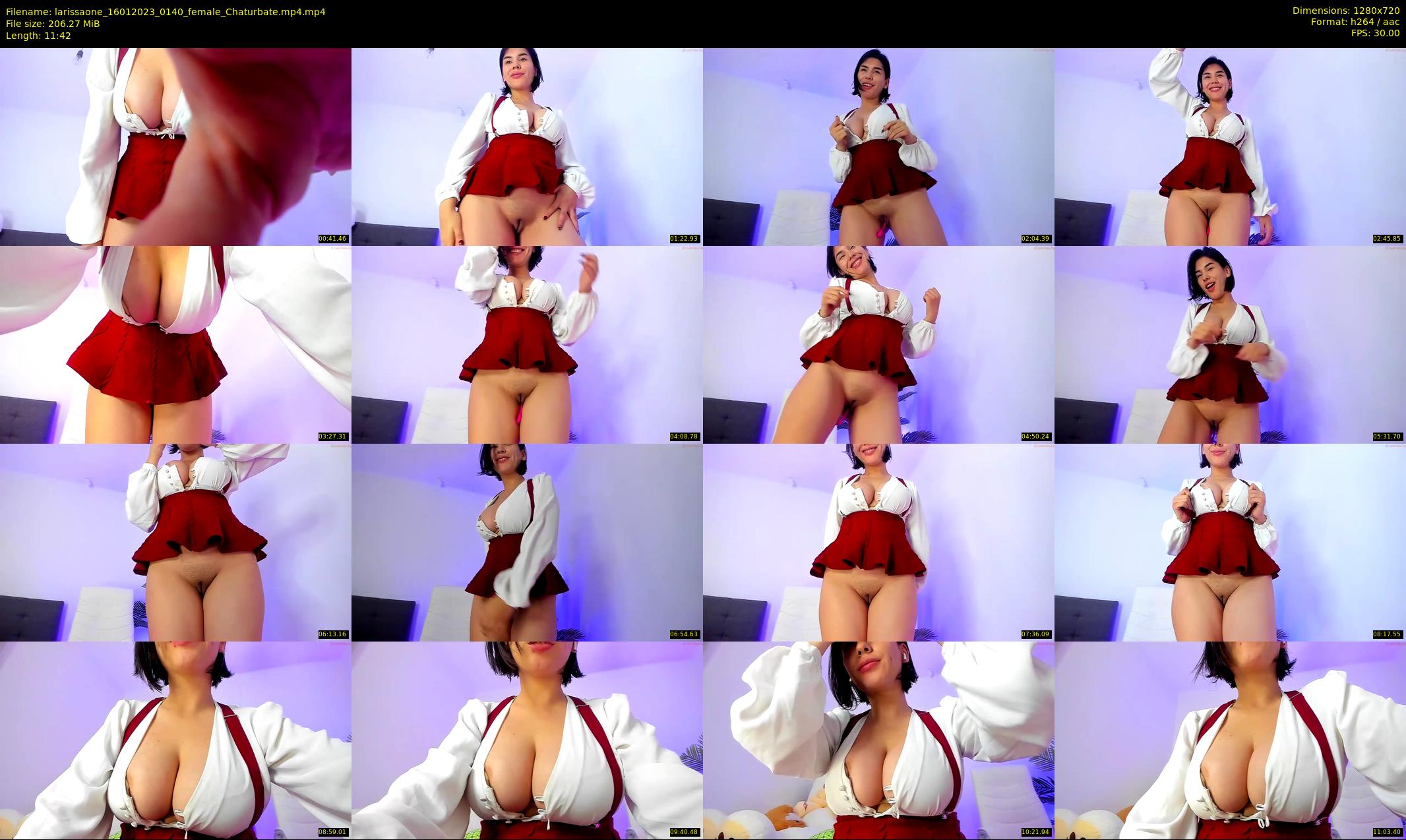 larissaone — 12 minute Chaturbate female cam show recording, 720p, Jan 16, 2023