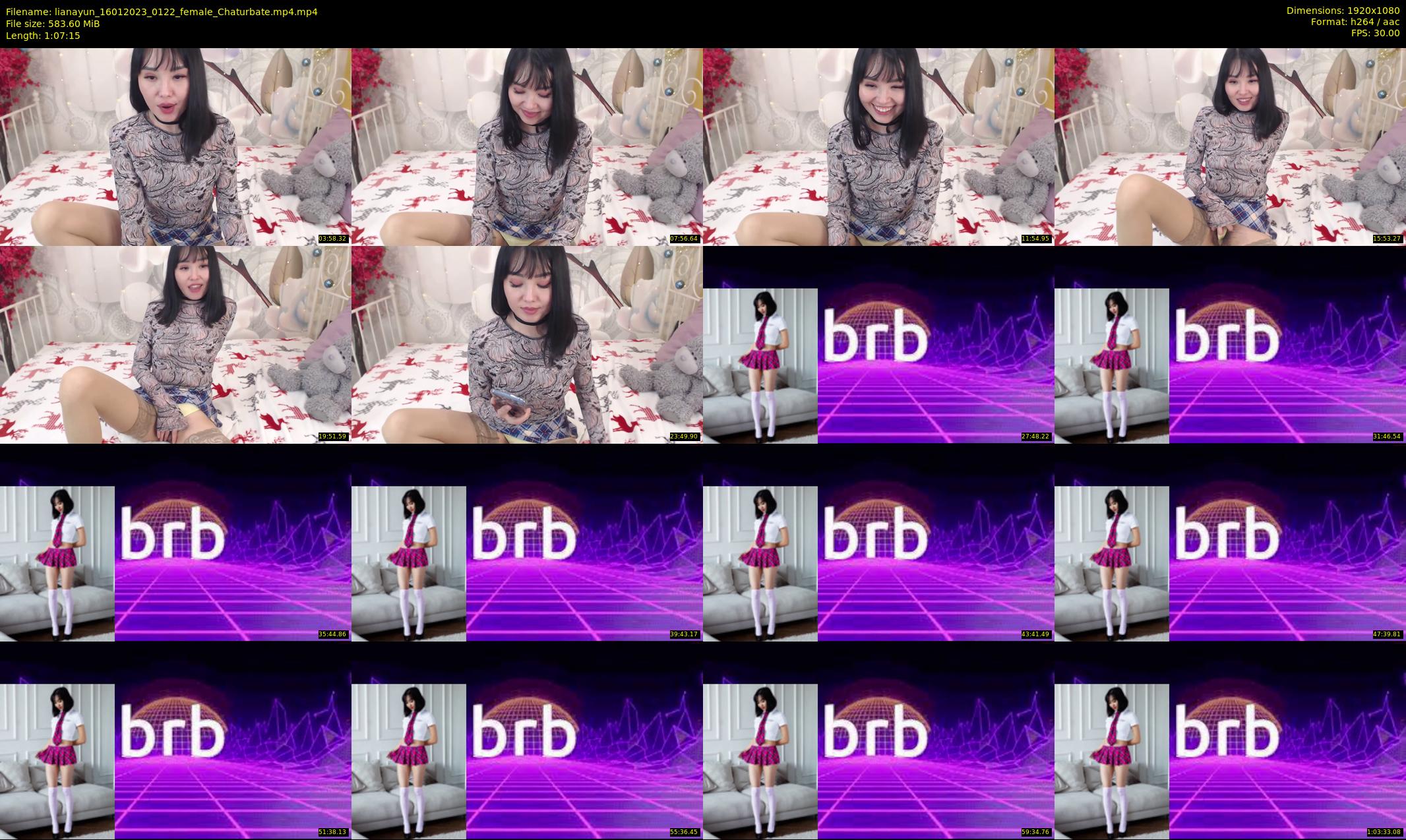 lianayun — 68 minute Chaturbate female cam show recording, 1080p, Jan 16, 2023