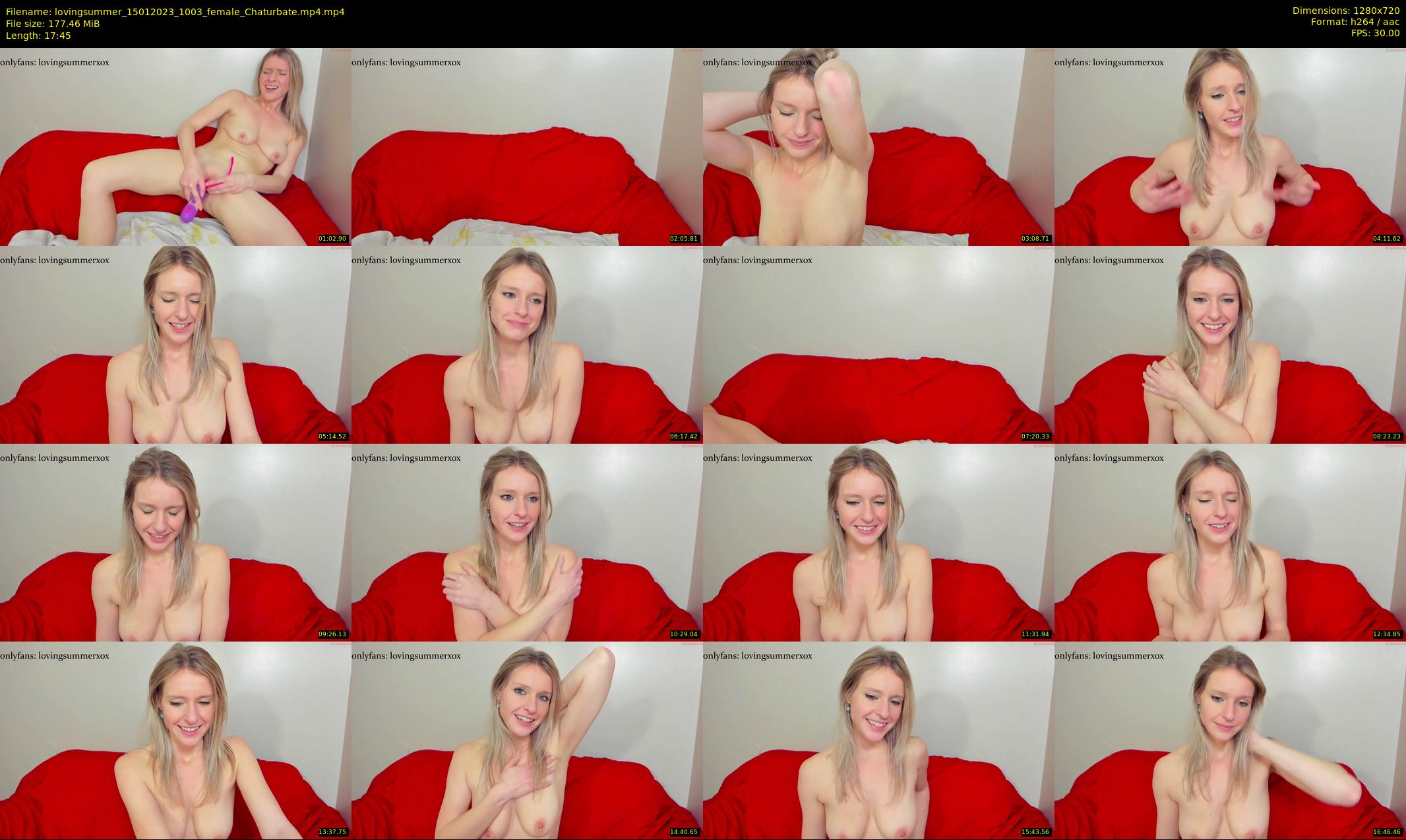 lovingsummer — 18 minute Chaturbate female cam show recording, 720p, Jan 15, 2023