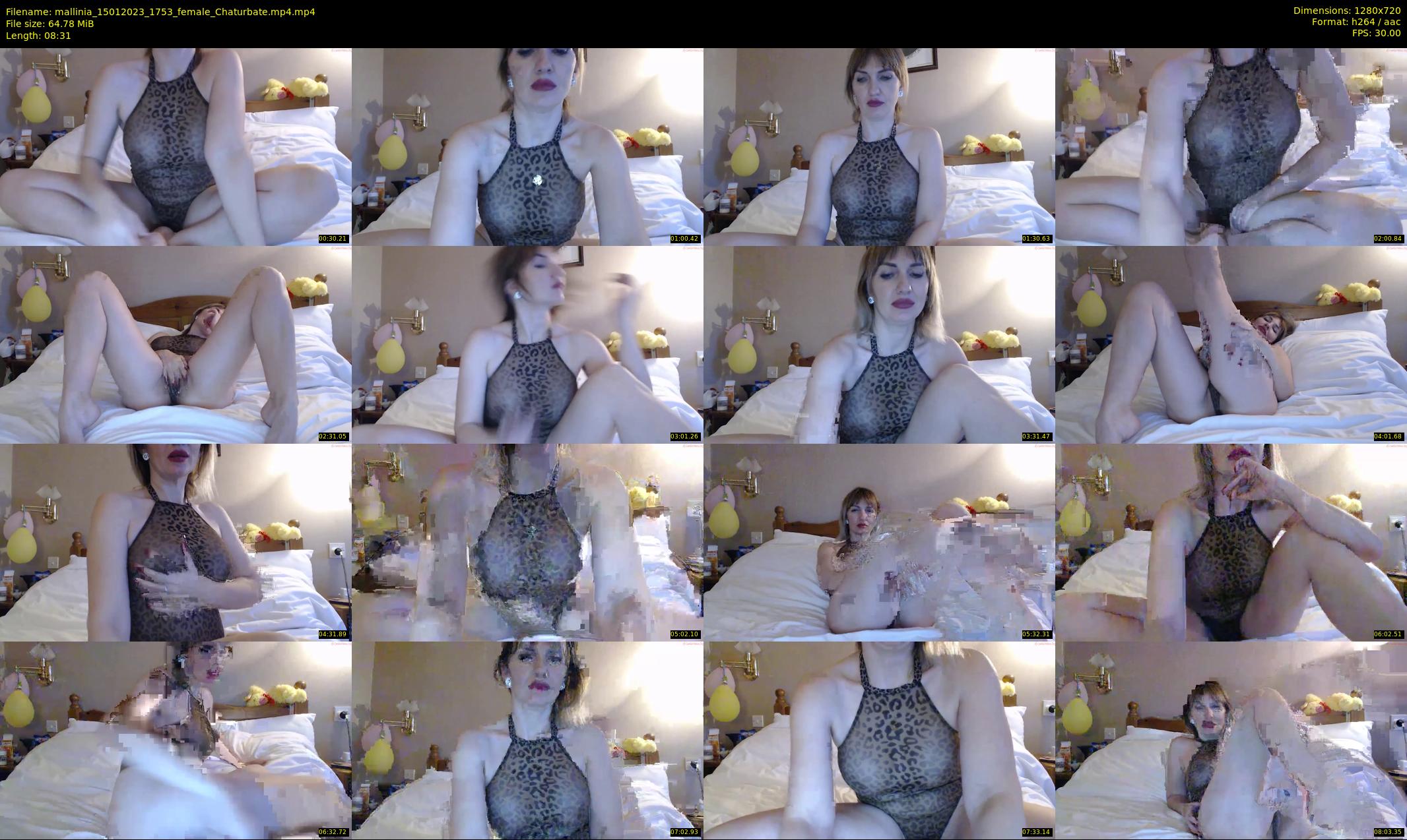 mallinia — 9 minute Chaturbate female cam show recording, 720p, Jan 15, 2023