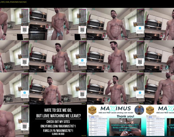 maximus_787 — 12 minute Chaturbate male cam show recording, 1080p, Jan 15, 2023