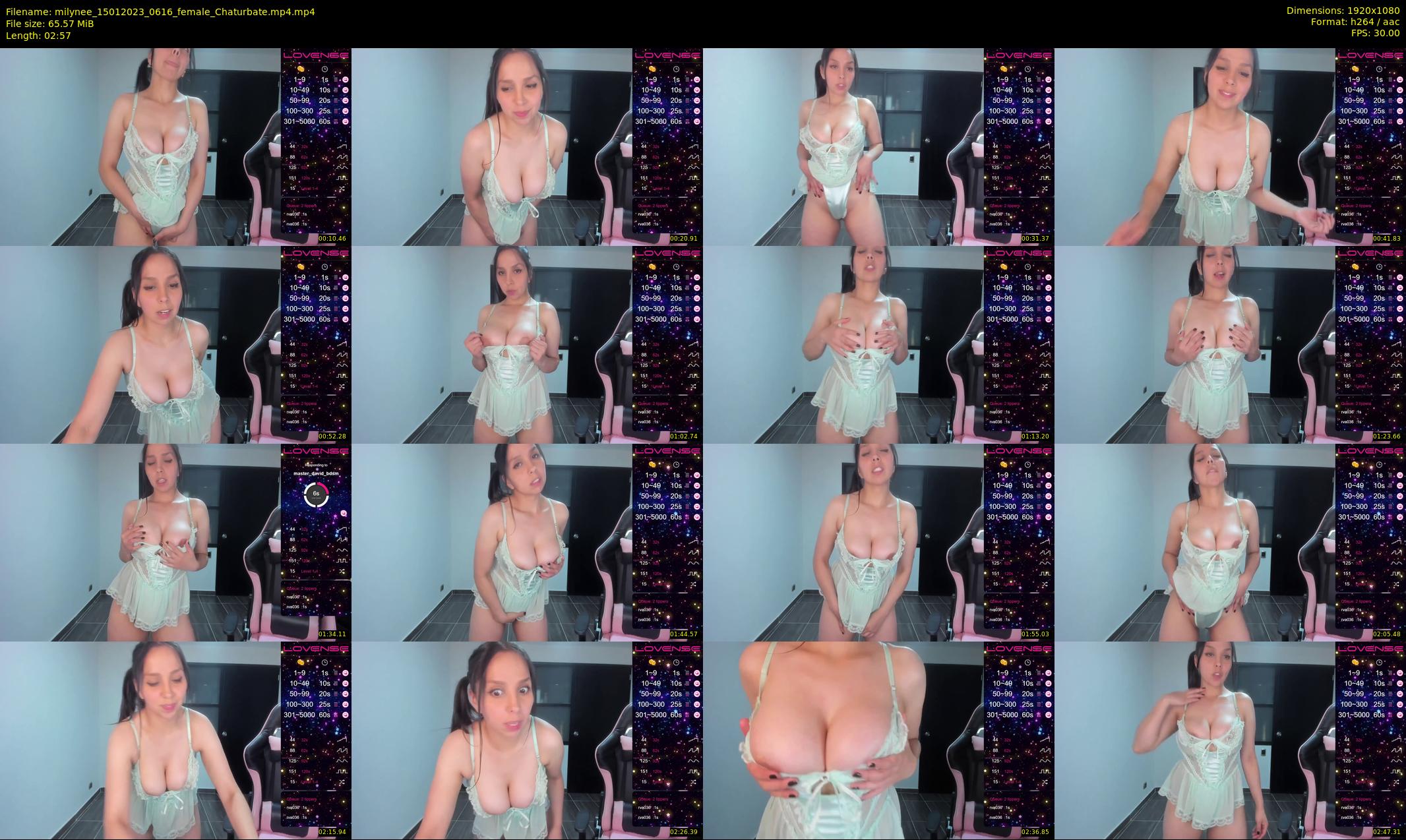 milynee — 3 minute Chaturbate female cam show recording, 1080p, Jan 15, 2023