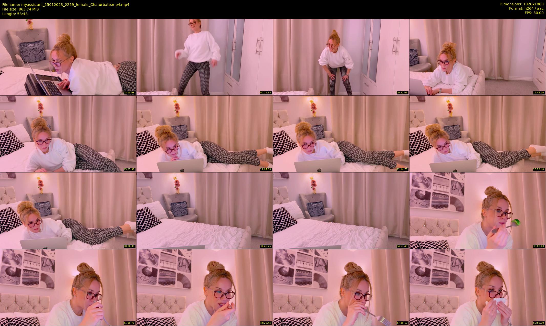 myassistant — 54 minute Chaturbate female cam show recording, 1080p, Jan 15, 2023