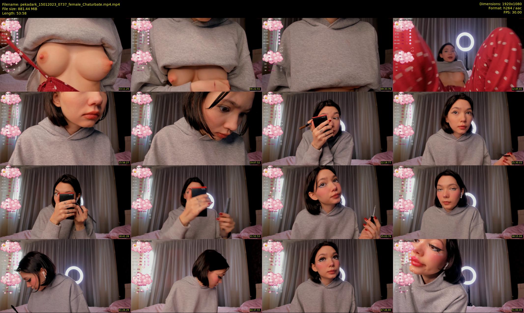 pekadark — 54 minute Chaturbate female cam show recording, 1080p, Jan 15, 2023