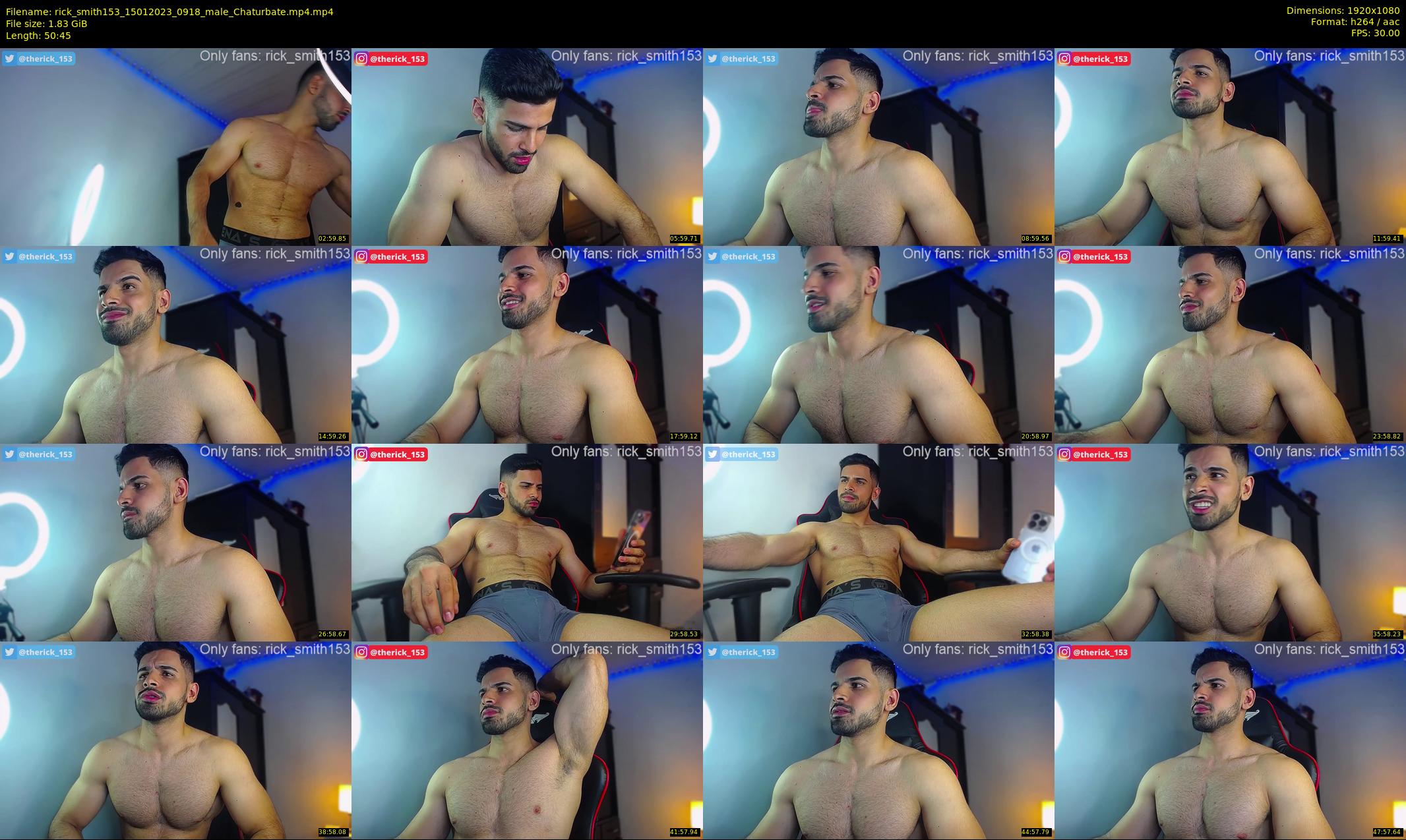 rick_smith153 — 51 minute Chaturbate male cam show recording, 1080p, Jan 15, 2023